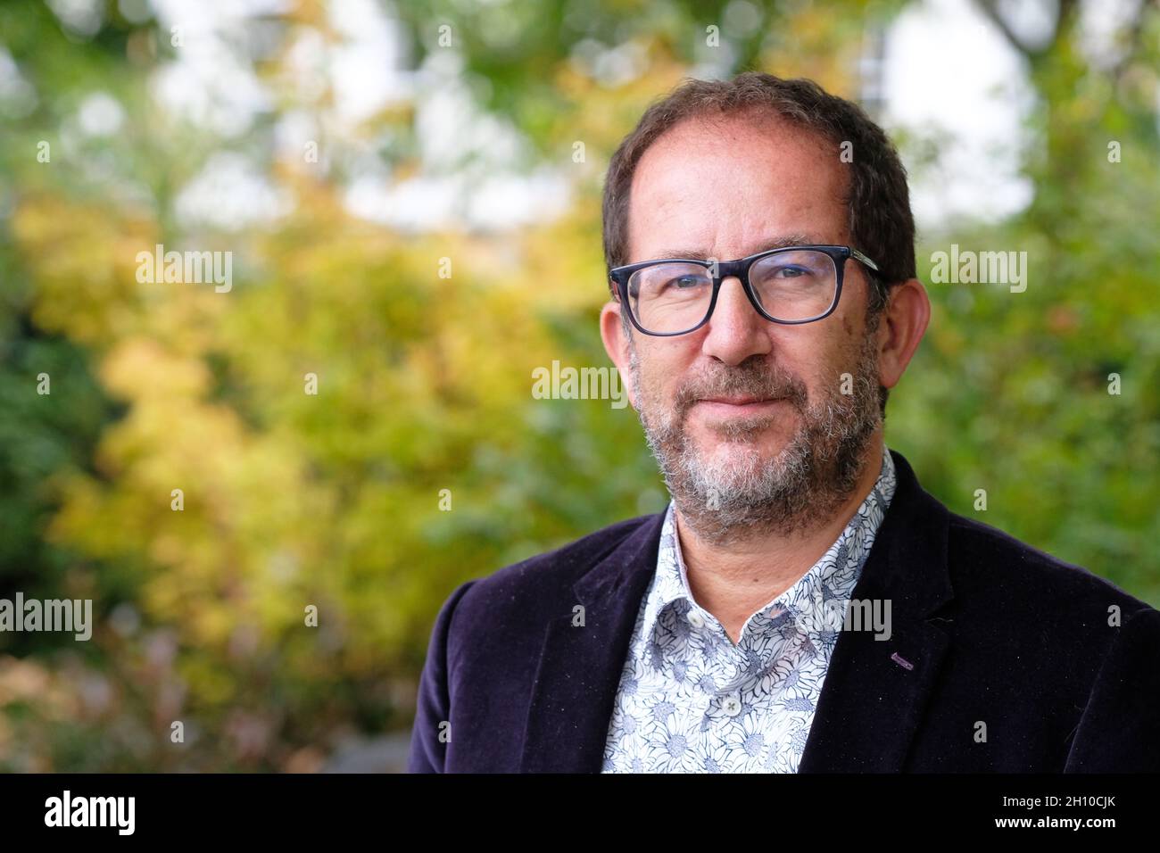 Cheltenham Letteratura Festival, Cheltenham, Regno Unito - Venerdì 15 Ottobre 2021 - Jonny Geller agente letterario a Cheltenham per discutere il nuovo romanzo di John le Carre Silverview - Photo Steven May / Alamy Live News Foto Stock