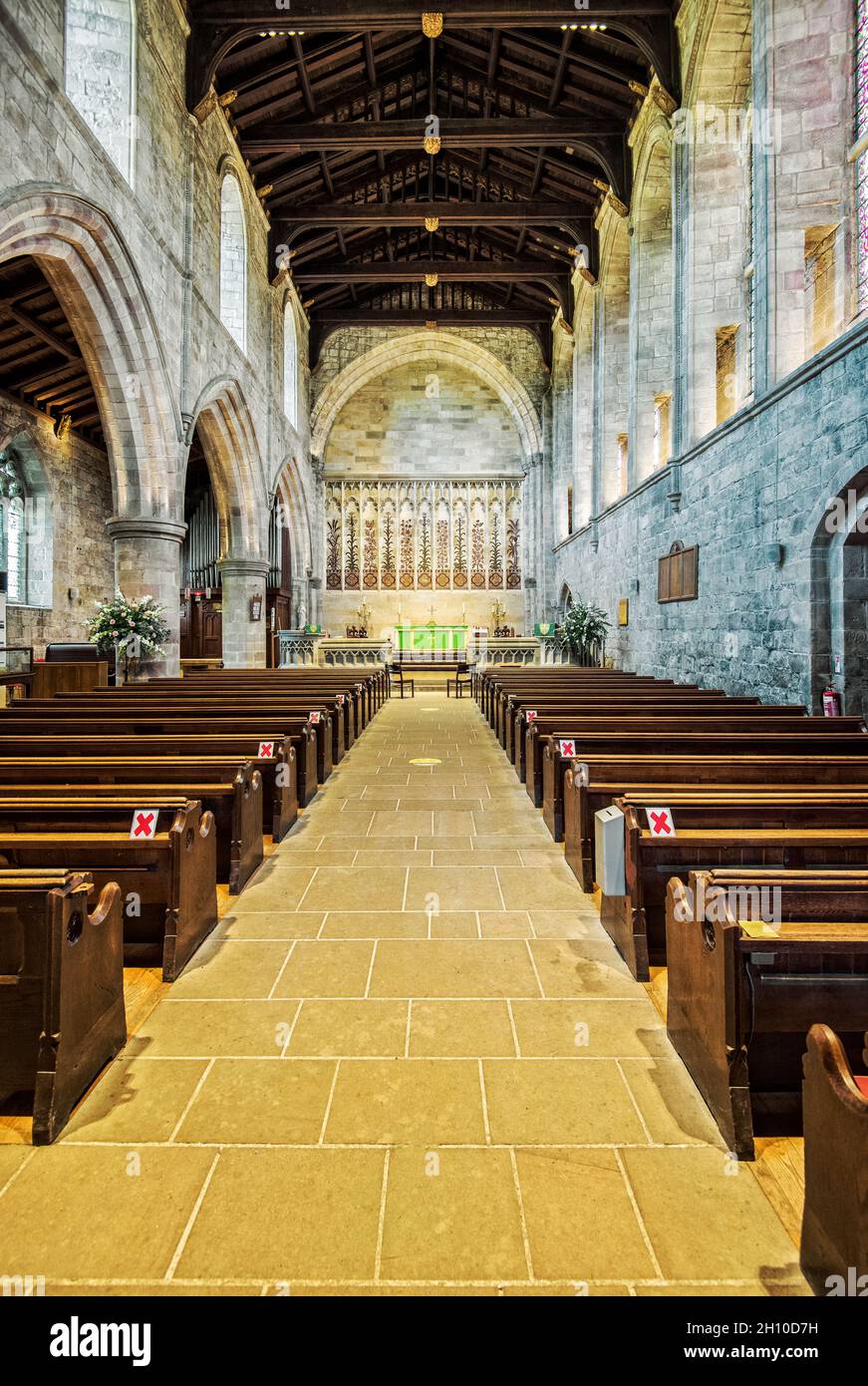 Sul Bolton Abbey Estate a Lower Wharfedale, Yorkshire Dales National Park Foto Stock