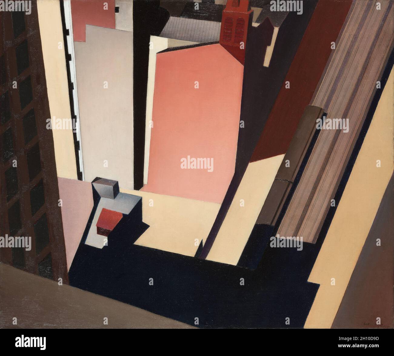Church Street El, 1920. Charles Sheeler (americano, 1883-1965). Olio su tela; incorniciato: 60 x 67.5 x 6 cm (23 5/8 x 26 9/16 x 2 3/8 poll.); senza cornice: 41 x 48.5 cm (16 1/8 x 19 1/8 poll.). Foto Stock