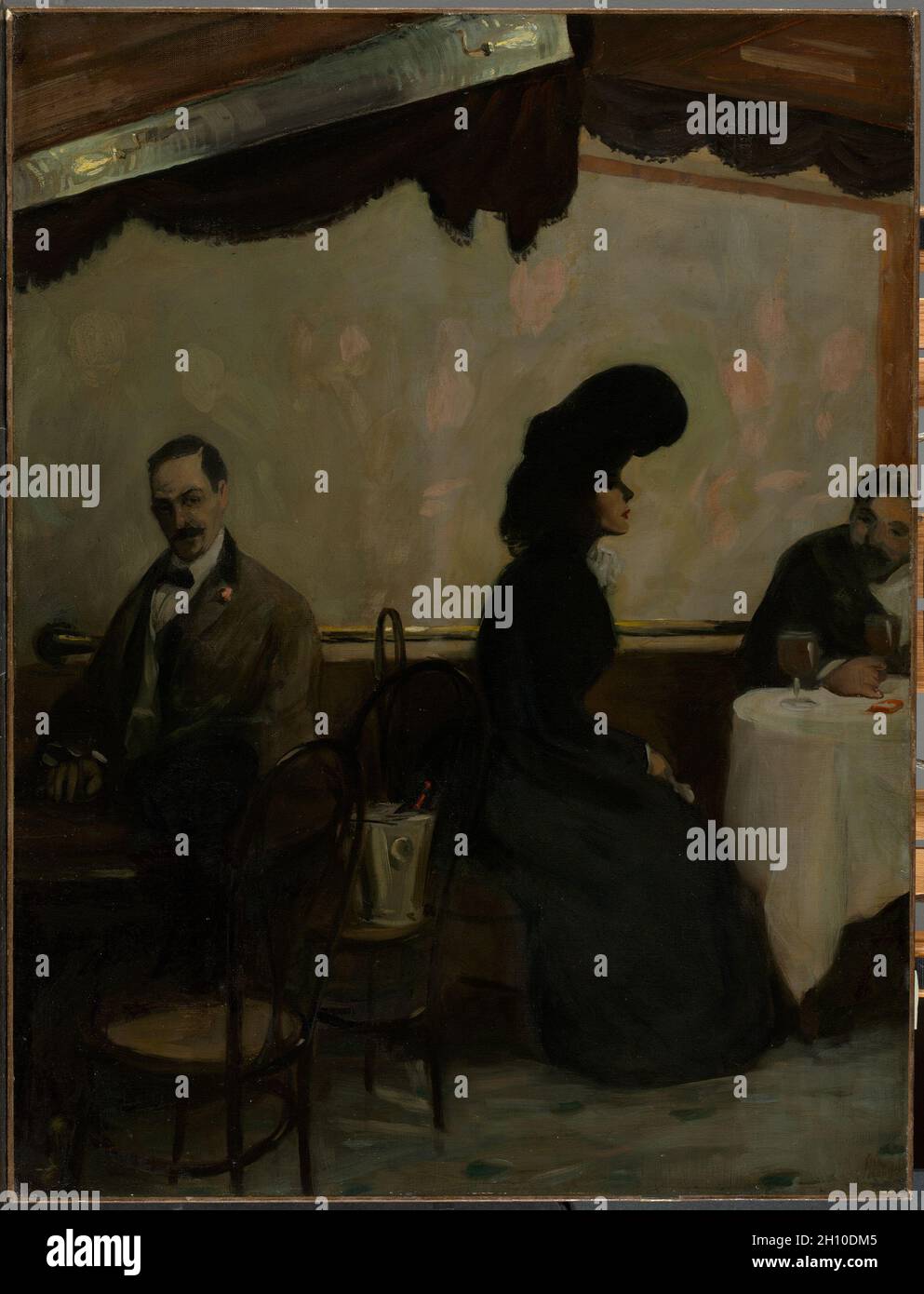 The Rathskeller, 1901. John Sloan (americano, 1871-1951). Olio su tela; incorniciato: 110.6 x 89.2 x 7 cm (43 9/16 x 35 1/8 x 2 3/4 poll.); senza cornice: 90.5 x 69 cm (35 5/8 x 27 3/16 poll.). Foto Stock