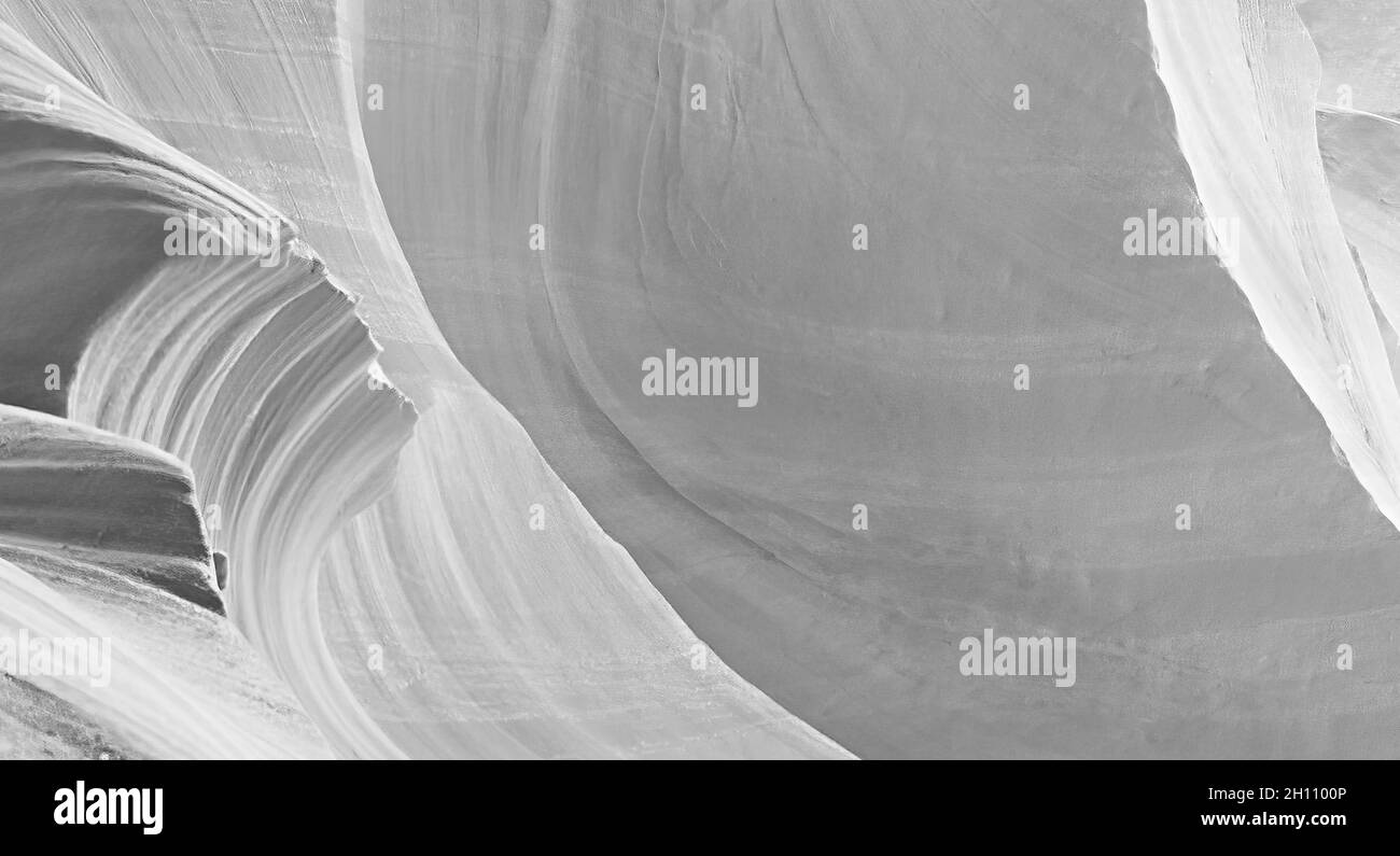 Forma d'onda in pietra bianca e nera con spazio di copia Foto Stock