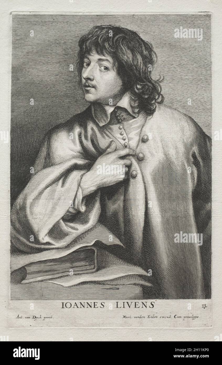 Jan Lievens, 1636-1641. Lucas Emil Vorsterman (Fiammingo, 1595-1675). Incisione e incisione; Foto Stock