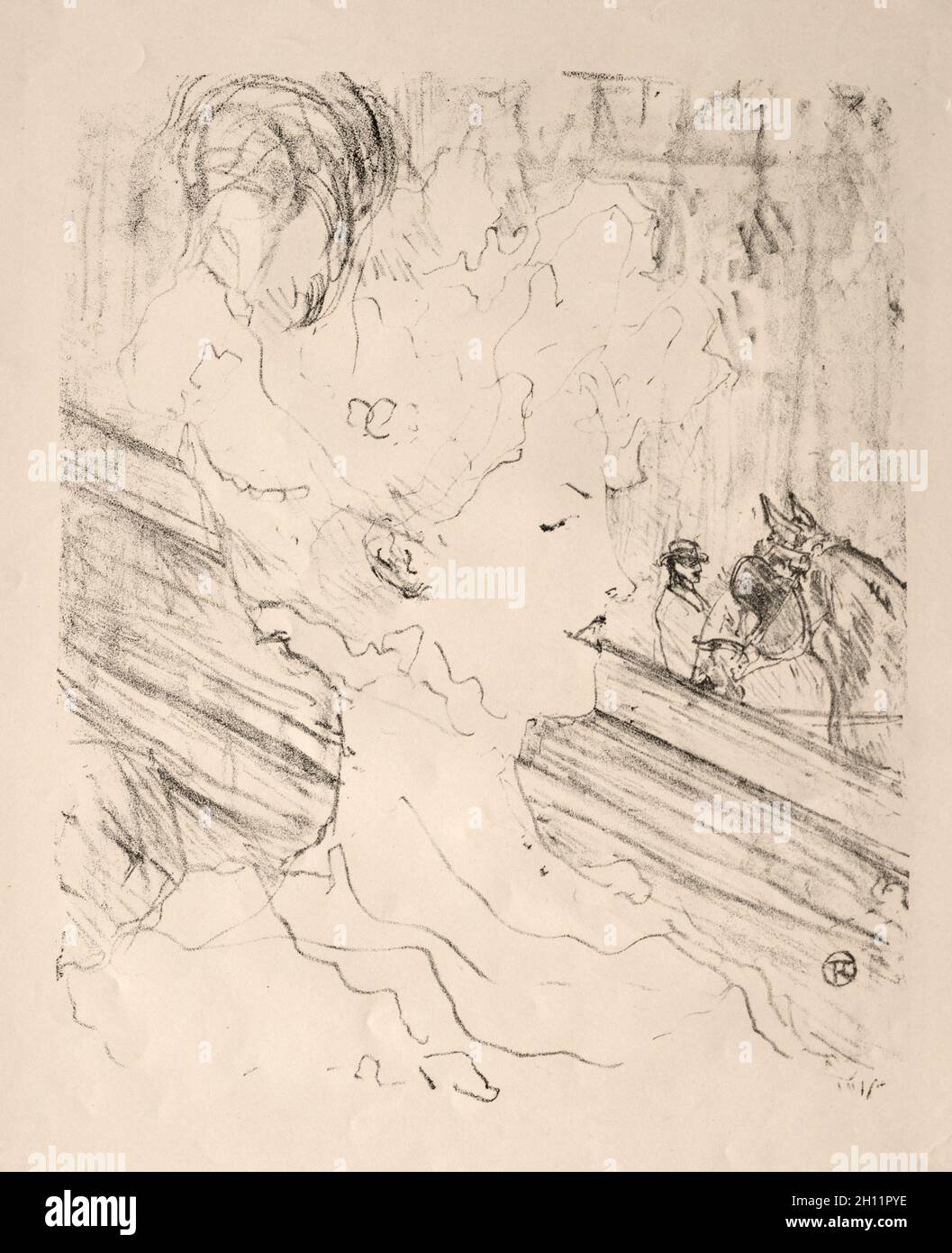 Tredici litografie: Emilienne d'Alencon, 1898. Henri de Toulouse-Lautrec (francese, 1864-1901). Litografia; Foto Stock