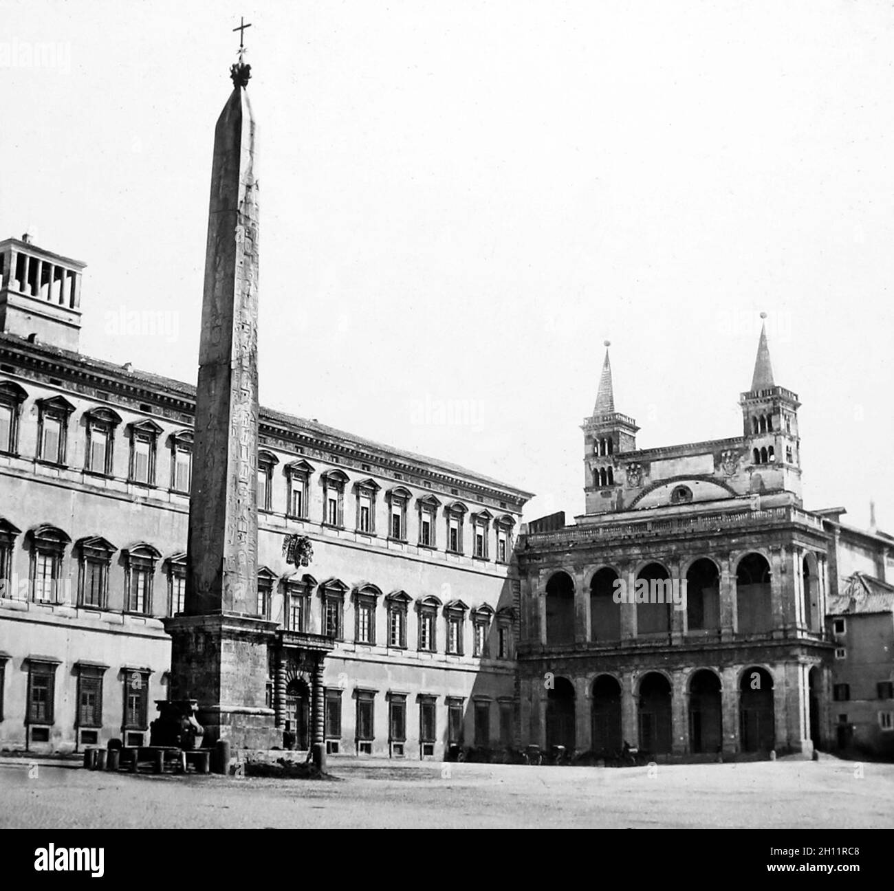 Obelisco egiziano, Roma, Italia, periodo vittoriano Foto Stock