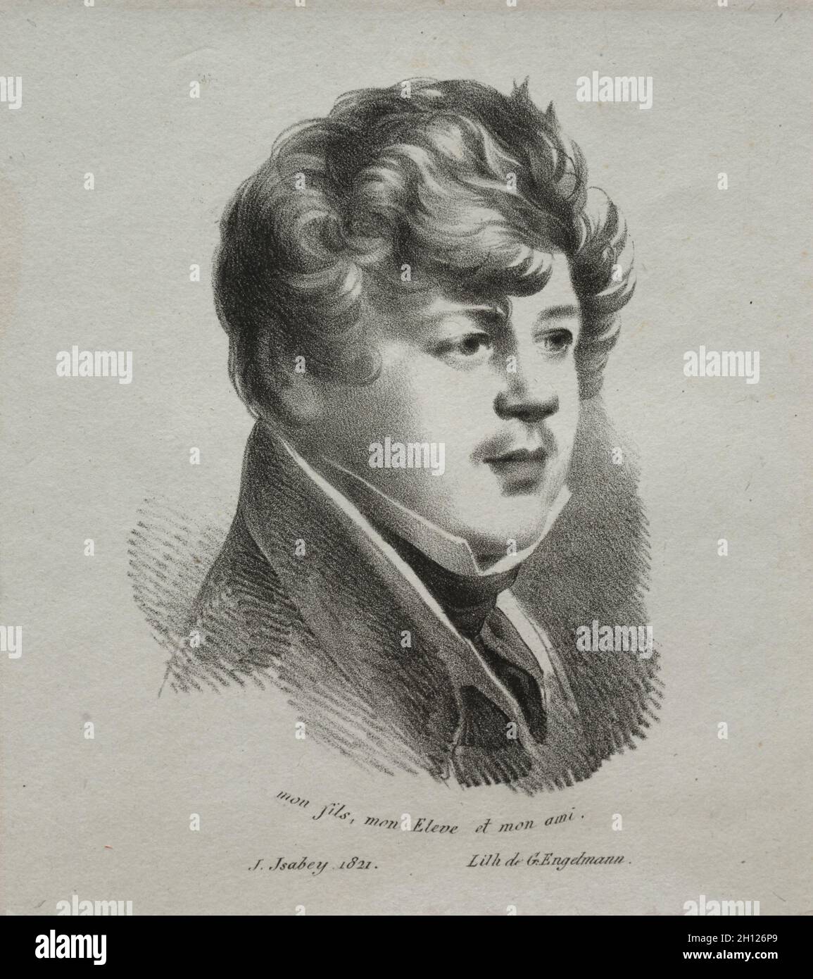 Eugène Isabey, 1821. Jean-Baptiste Isabey (francese, 1767-1855). Litografia; Foto Stock