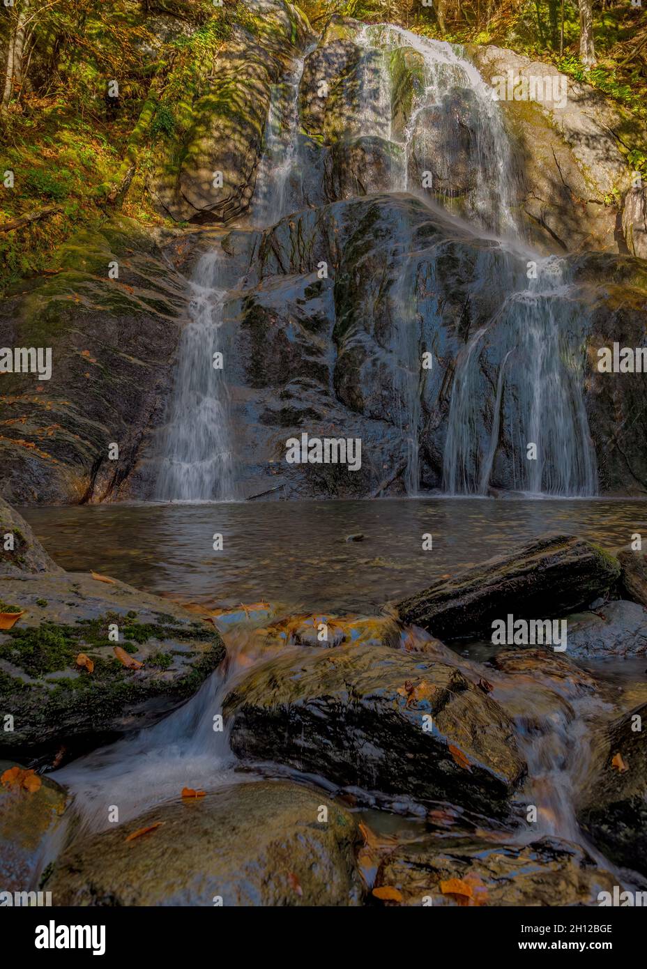 Moss Glen Falls, Granville, Vermont Foto Stock