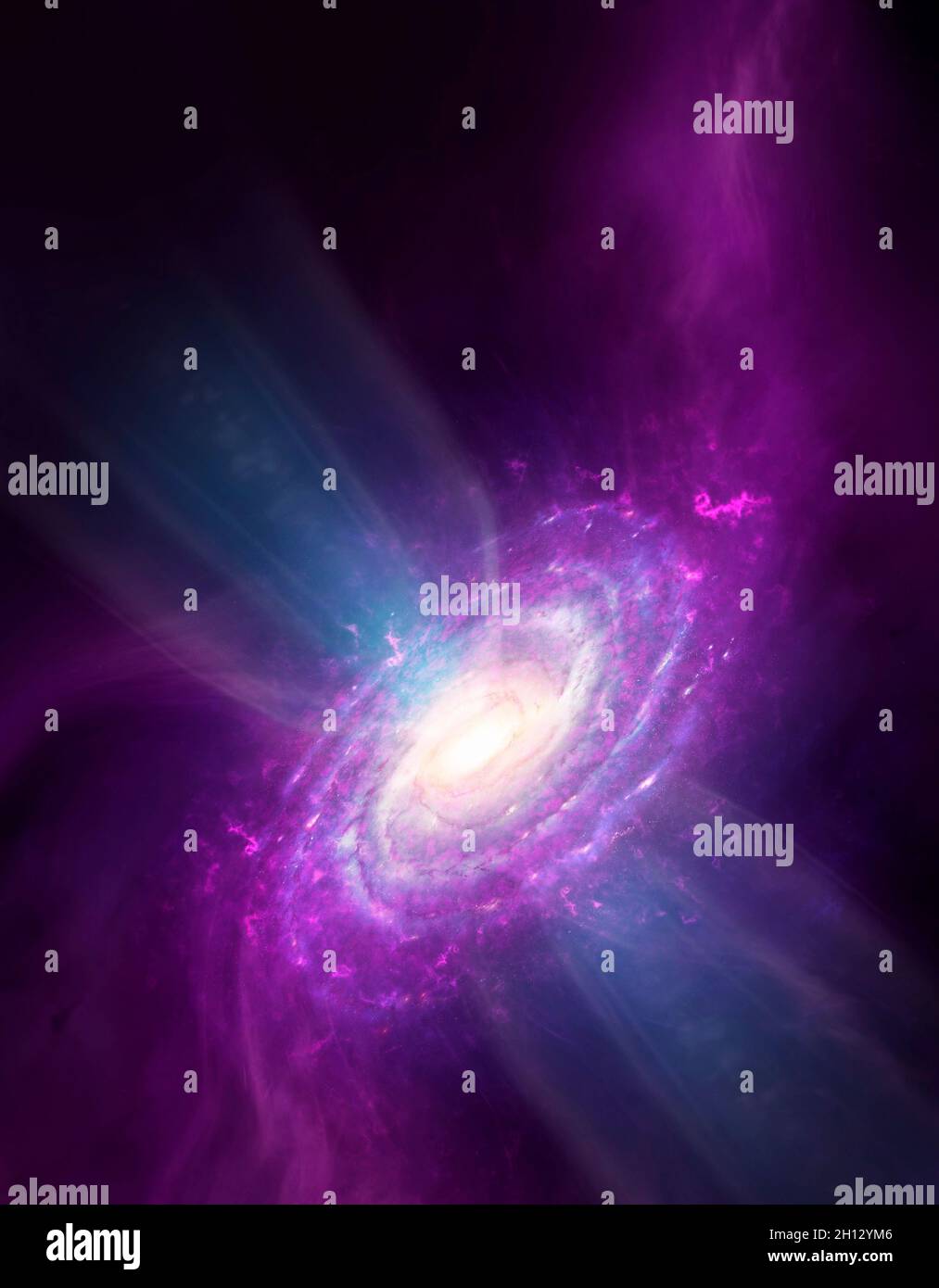 Illustrazione della Via Lattea Galaxy Foto Stock