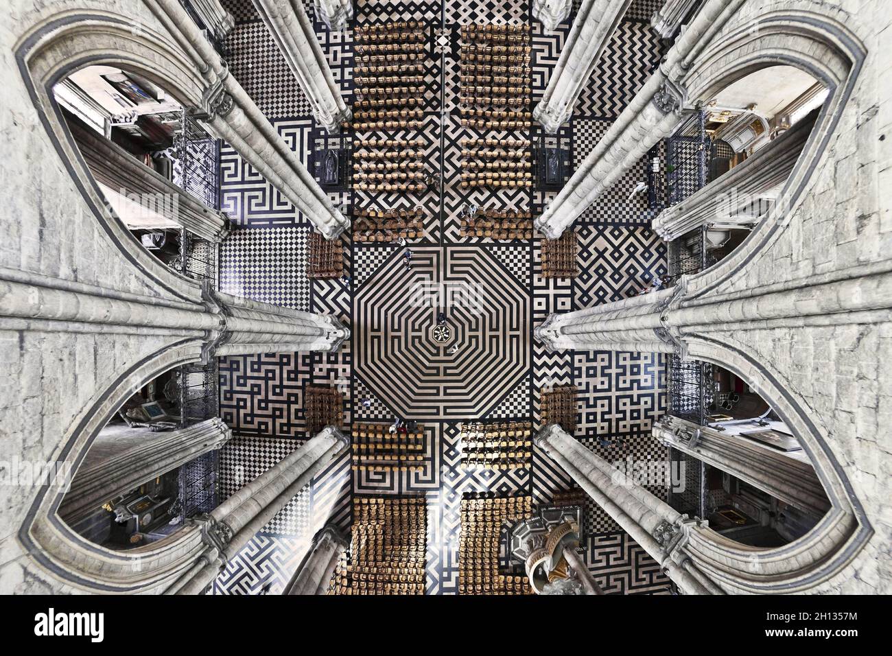 FRANCIA - PICCARDIA - SOMME (80) - AMIENS : CATTEDRALE DI NOTRE DAME (PATRIMONIO MONDIALE DELL'UNESCO) Foto Stock