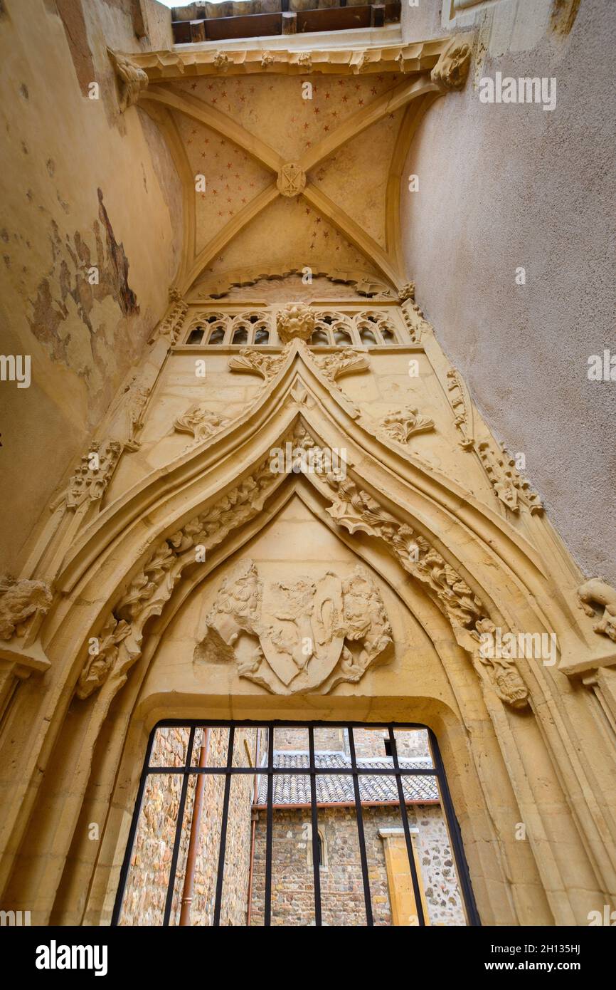 Musée du Prieuré, Salles Arbuissonnas, Beaujolais Foto Stock