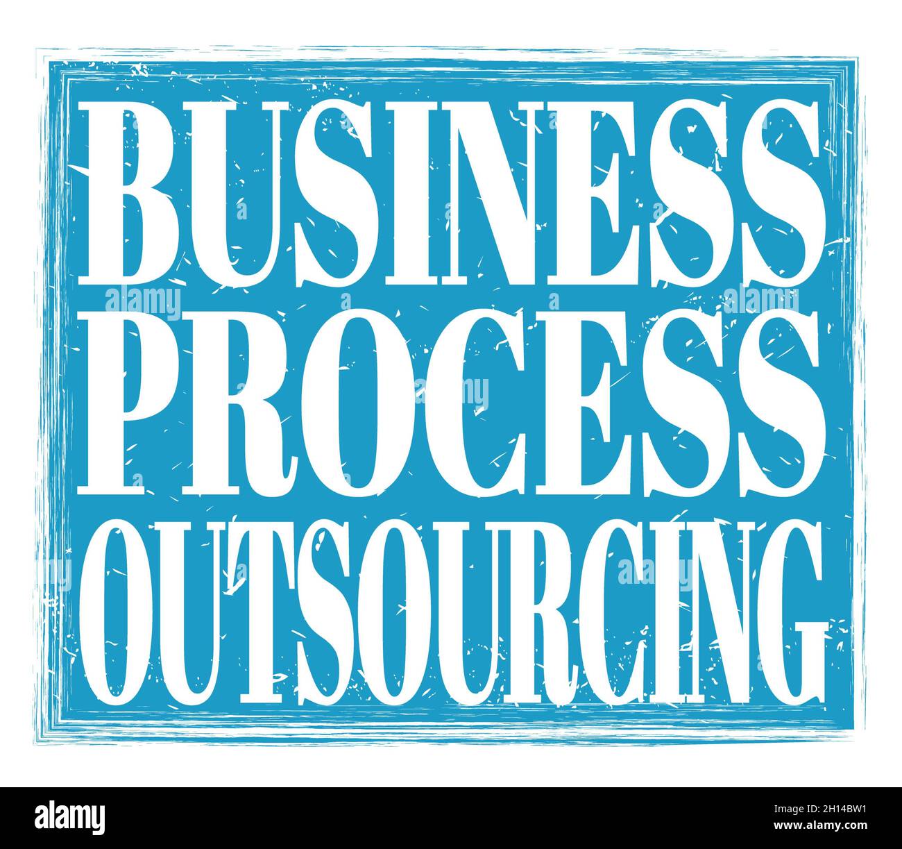 OUTSOURCING DEI PROCESSI AZIENDALI, scritto su un segno blu grungy timbro Foto Stock OUTSOURCING DEI PROCESSI AZIENDALI, scritto su un segno blu grungy timbro Foto Stock