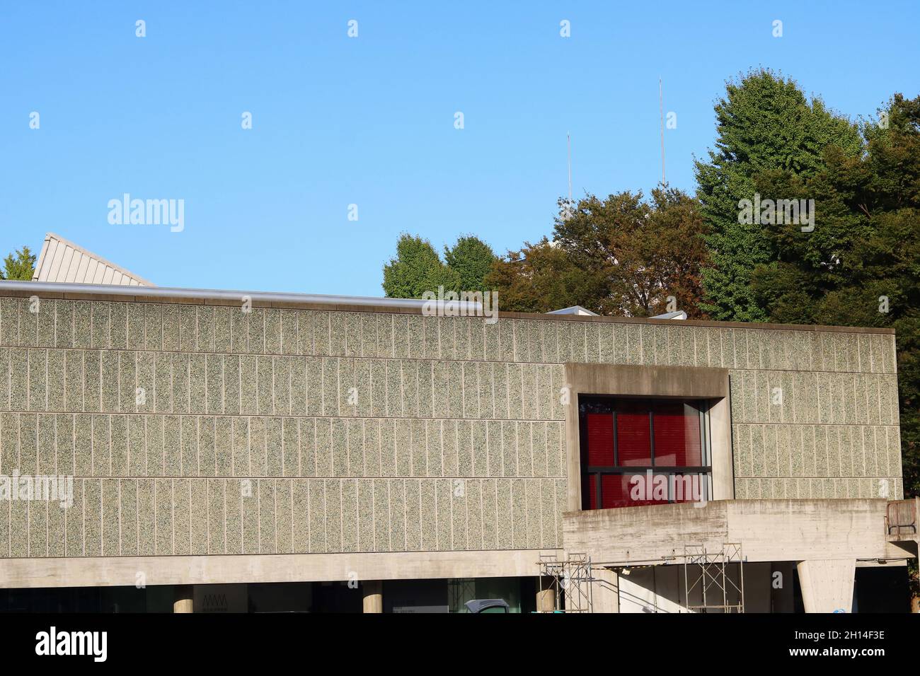 Facciata del museo nazionale di arte occidentale temporaneamente chiusa per lavori di ristrutturazione (10/2021) Foto Stock