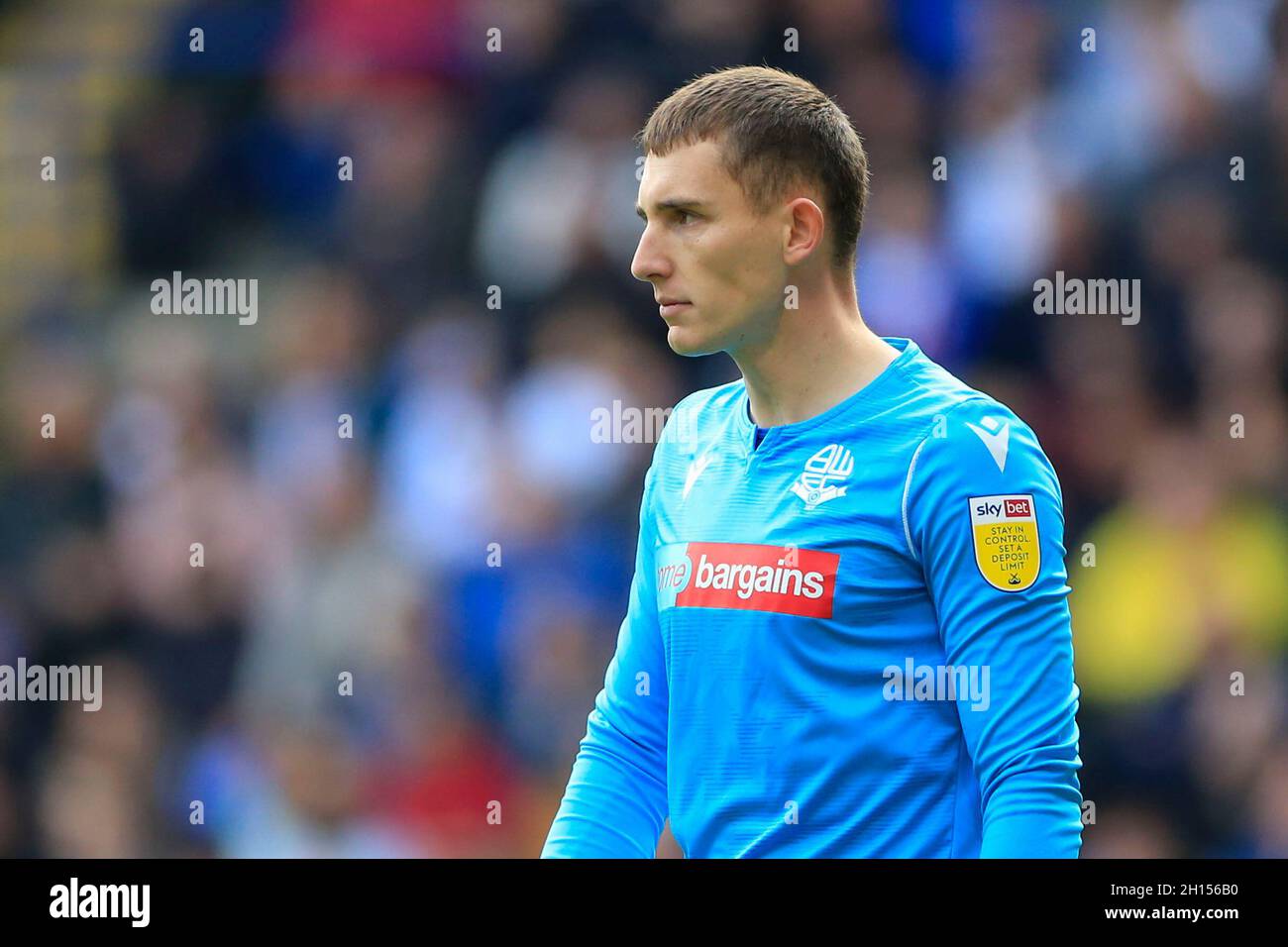 Bolton, Regno Unito. 16 ottobre 2021. Joel Dixon #12 di Bolton Wanderers a Bolton, Regno Unito il 10/16/2021. (Foto di Conor Molloy/News Images/Sipa USA) Credit: Sipa USA/Alamy Live News Foto Stock