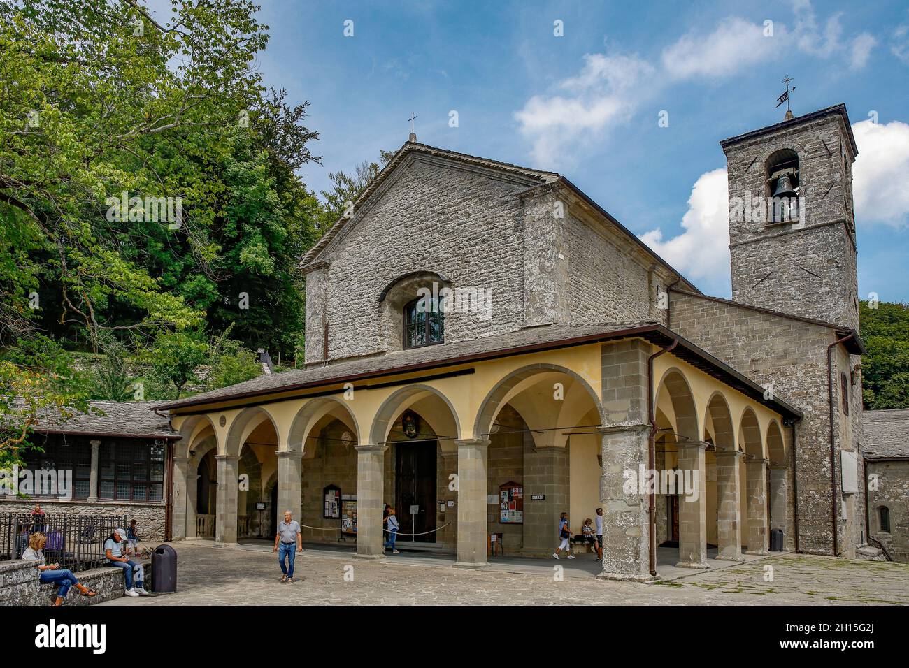 Italia Toscana la Verna Basilica maggiore Madonna Assunta Foto Stock