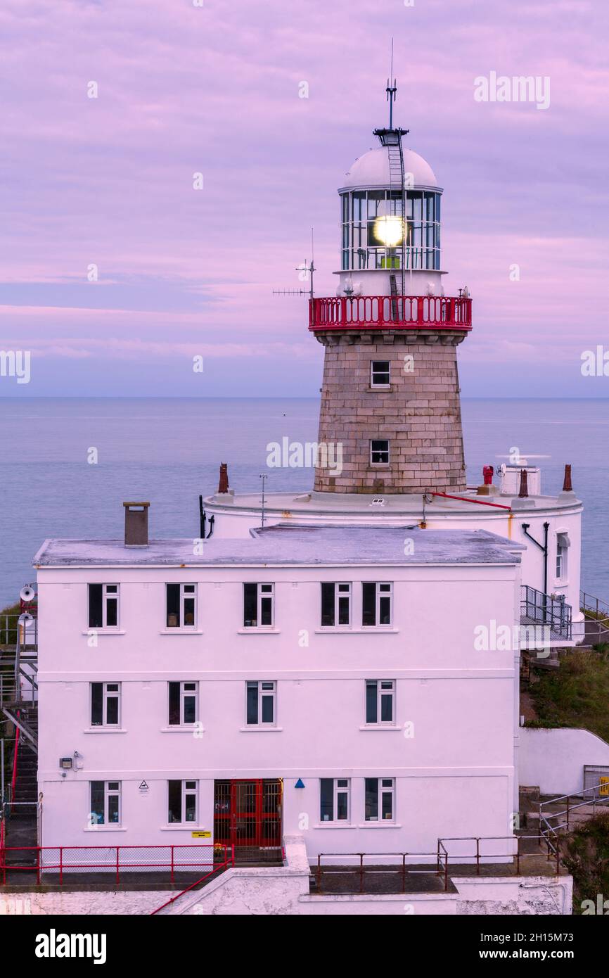 Baily Lighthouse, Howth, County Dublin, Irlanda Foto Stock
