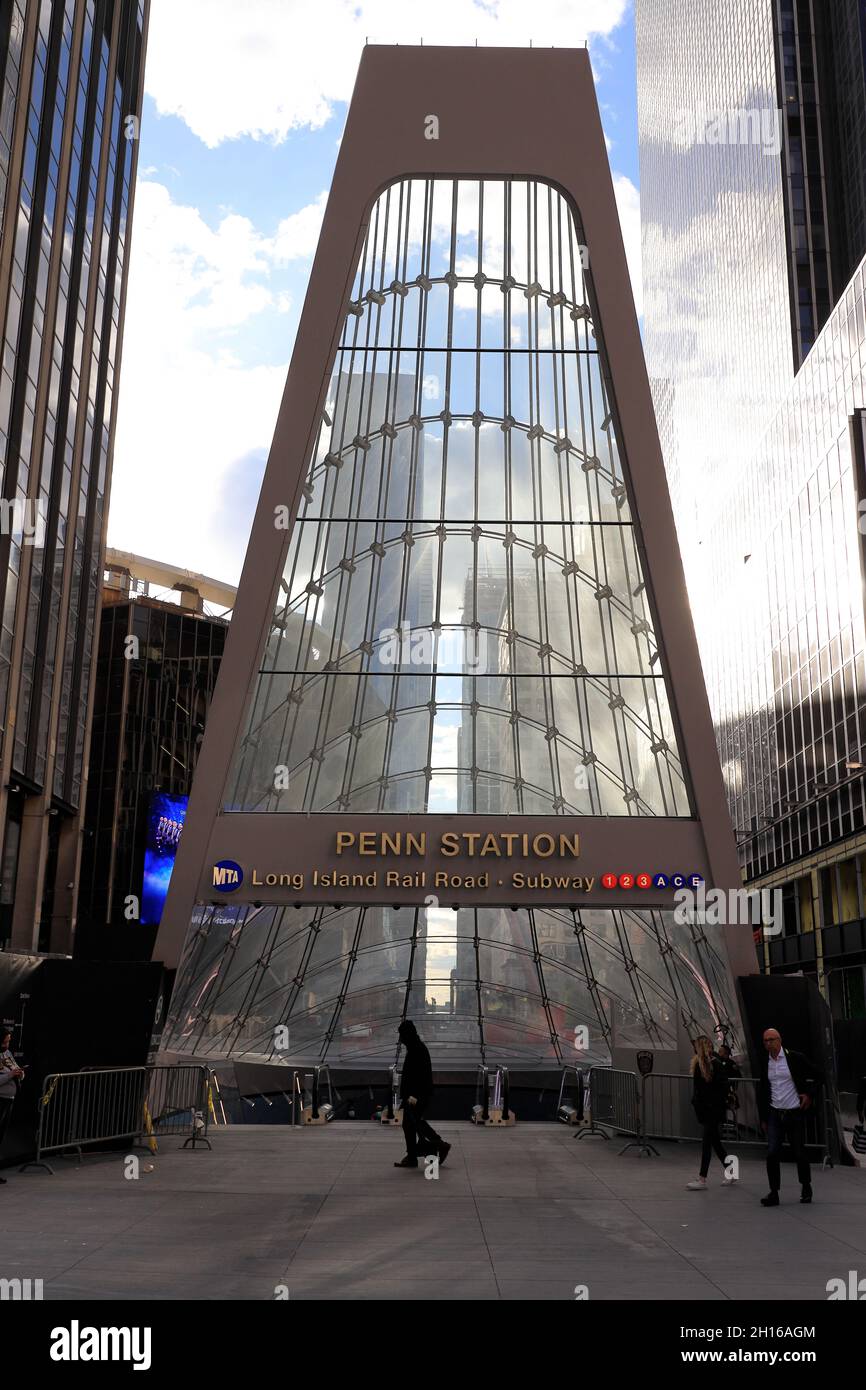 33th Penn Station Entrance.Midtown Manhattan.New York City.USA Foto Stock