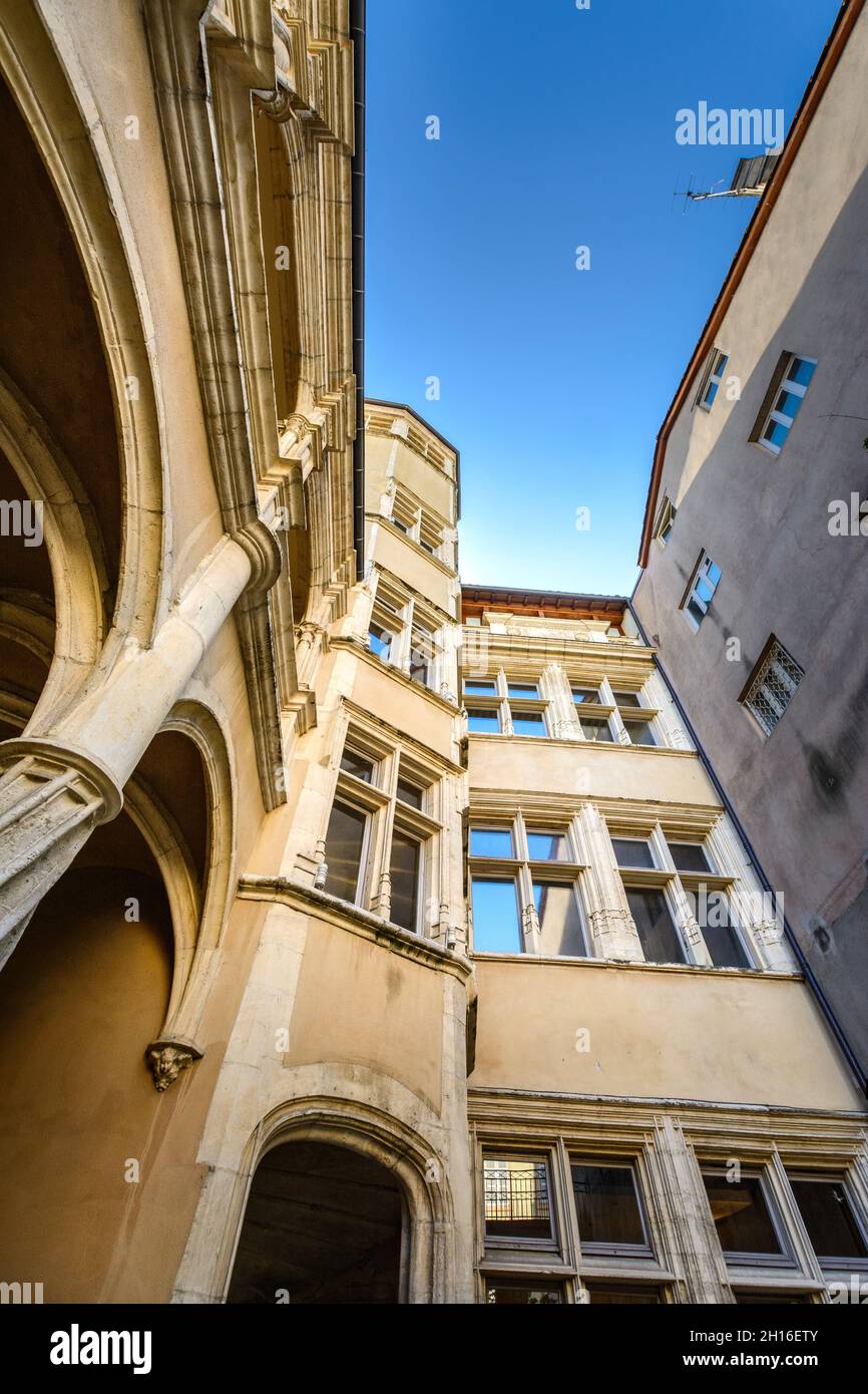 La Maison de l'Italien, Villefranche sur Saone Foto Stock