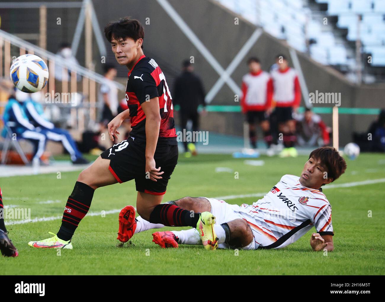 Calcio - AFC Champions League - Quarter Final - Pohang Steelers / Nagoya  Grampus - Jeonju World Cup Stadium, Jeonju, Corea del Sud - 17 ottobre 2021  Yasuki Kimoto di Nagoya Grampus