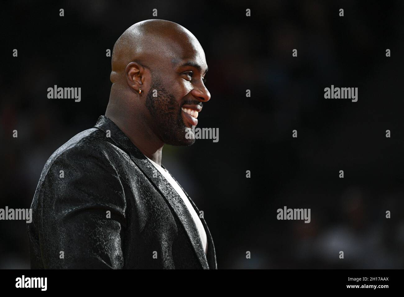 Teddy Riner durante il Grand Slam di Parigi 2021, evento Judo il 16 ottobre 2021 presso l'AccorHotels Arena di Parigi, Francia - Foto: Victor Joly/DPPI/LiveMedia Foto Stock