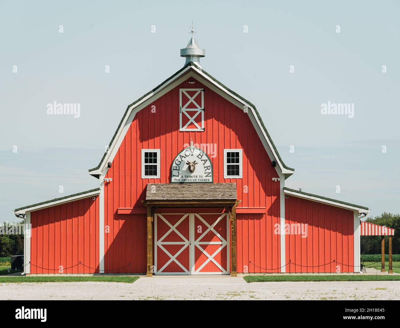 Red Barn a Red Oak II, sulla Route 66 in Missouri Foto Stock