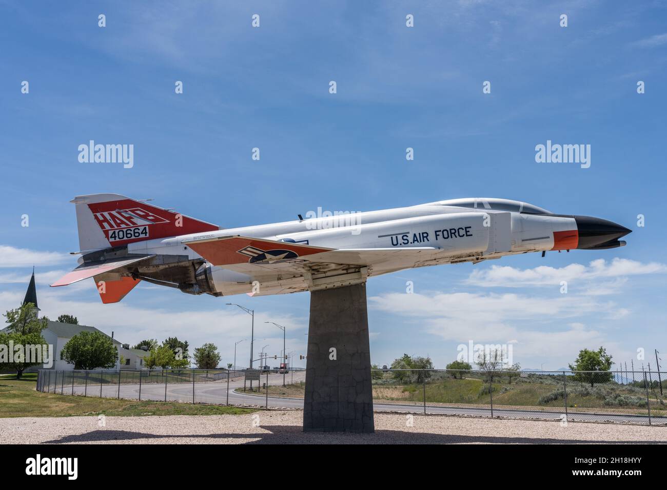 Un jet da caccia McDonnell Douglas F-4 Phantom II all'Hill Aerospace Museum dello Utah. Foto Stock