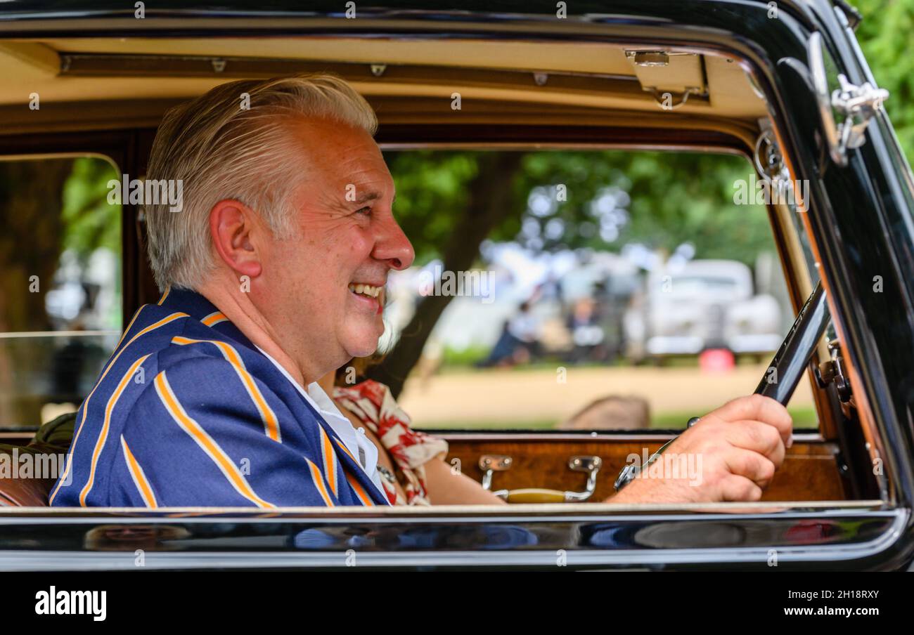 Partecipanti al Concours of Elegance 2021 in Hampton Court Place Foto Stock