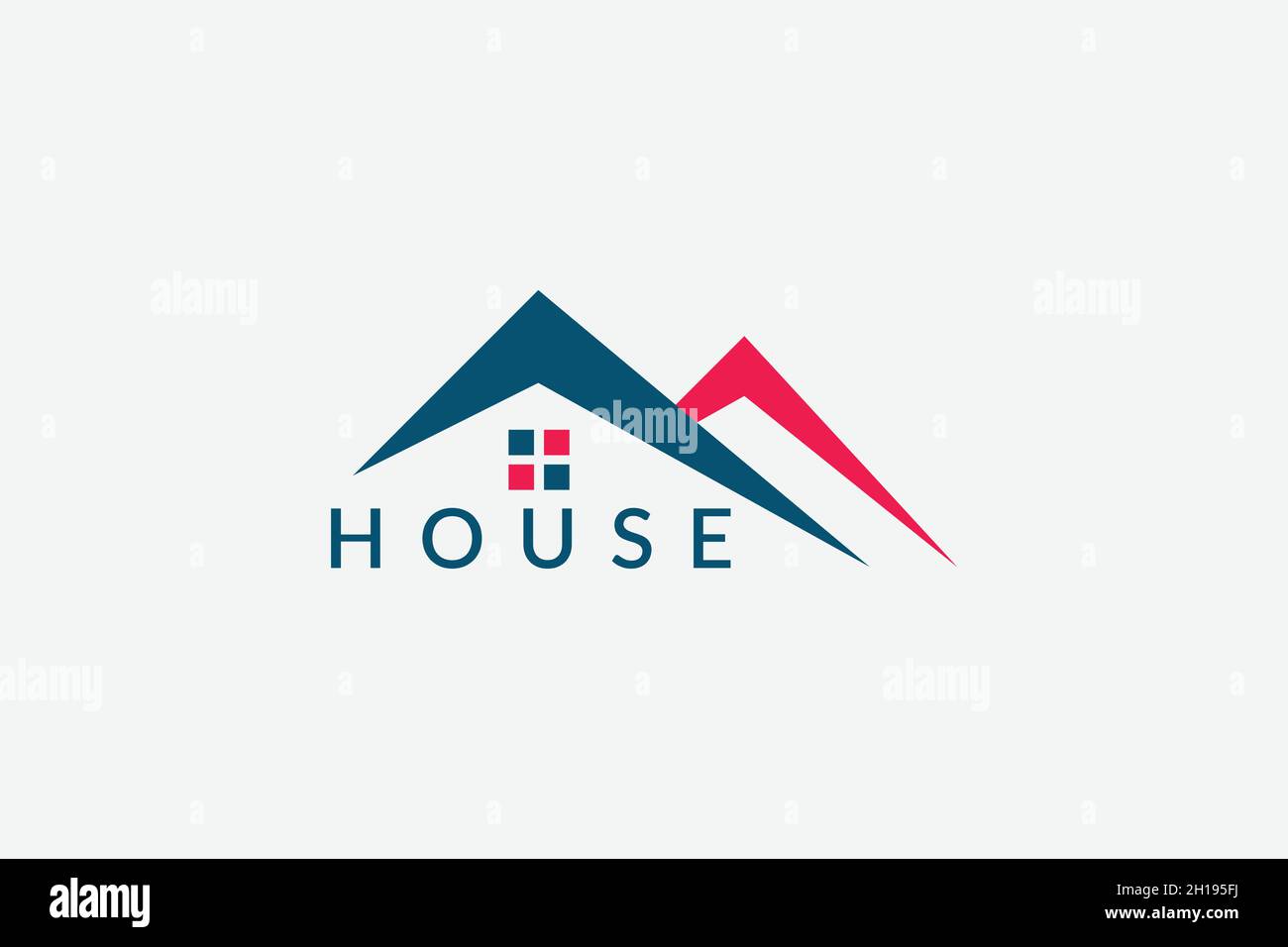 design grafico logo semplice sul tetto, design vettoriale utilizzabile per logo di architettura, casa, riparazione, artigianato, interni, industria, icona web Illustrazione Vettoriale