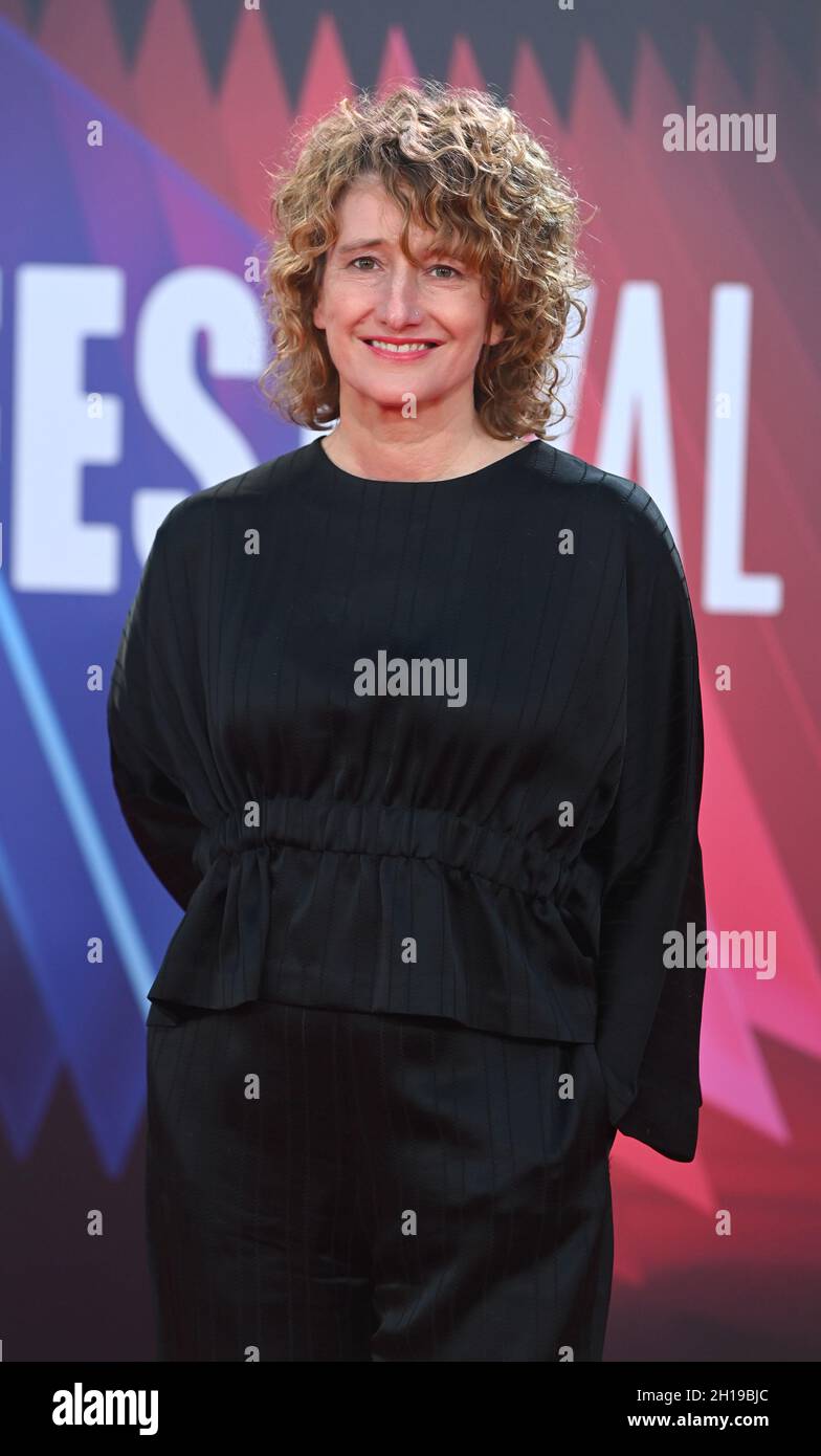 Foto da accreditare ©Alpha Press 079965 17/10/2021 Tricia Tuttle la tragedia di Macbeth Premiere cerimonia di chiusura durante il BFI London Film Festival 2021 a Londra Foto Stock