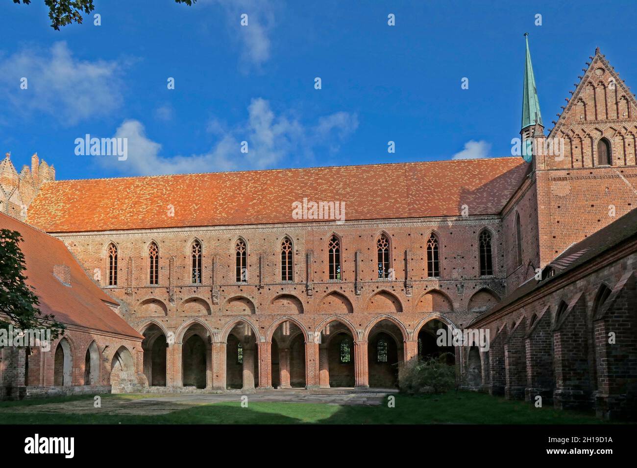 Kloster Chorin, Hauptschiff der Klosterkirche, Landkreis Barnim, Brandeburgo Foto Stock