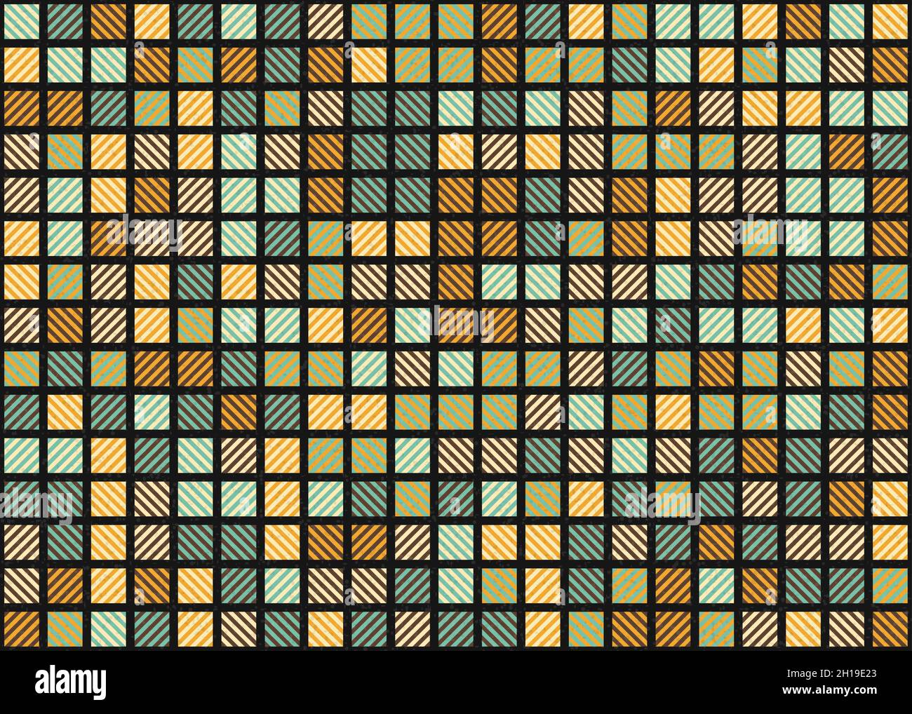 Illustrazione astratta dell'arte computazionale generativa geometrica Illustrazione Vettoriale