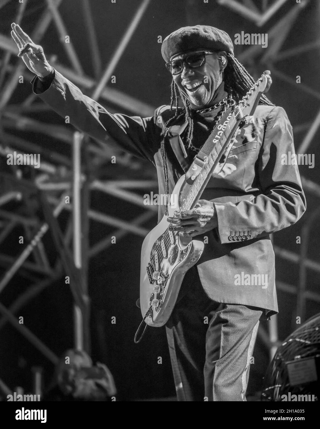 Nile Rodgers e Chic - Festival vittorioso Foto Stock