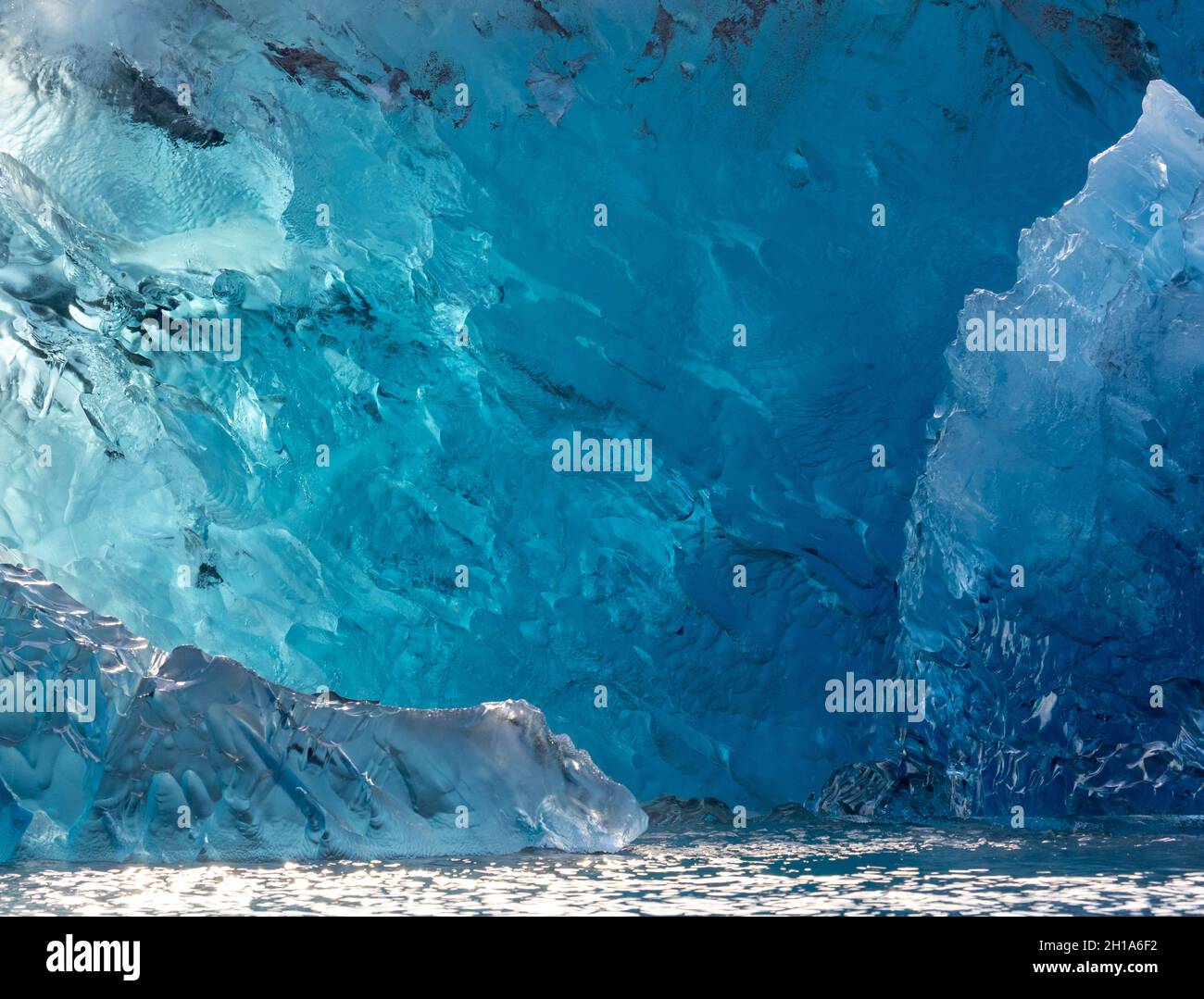 Ghiacciaio di LeConte, Tongass National Forest, Alaska. Foto Stock