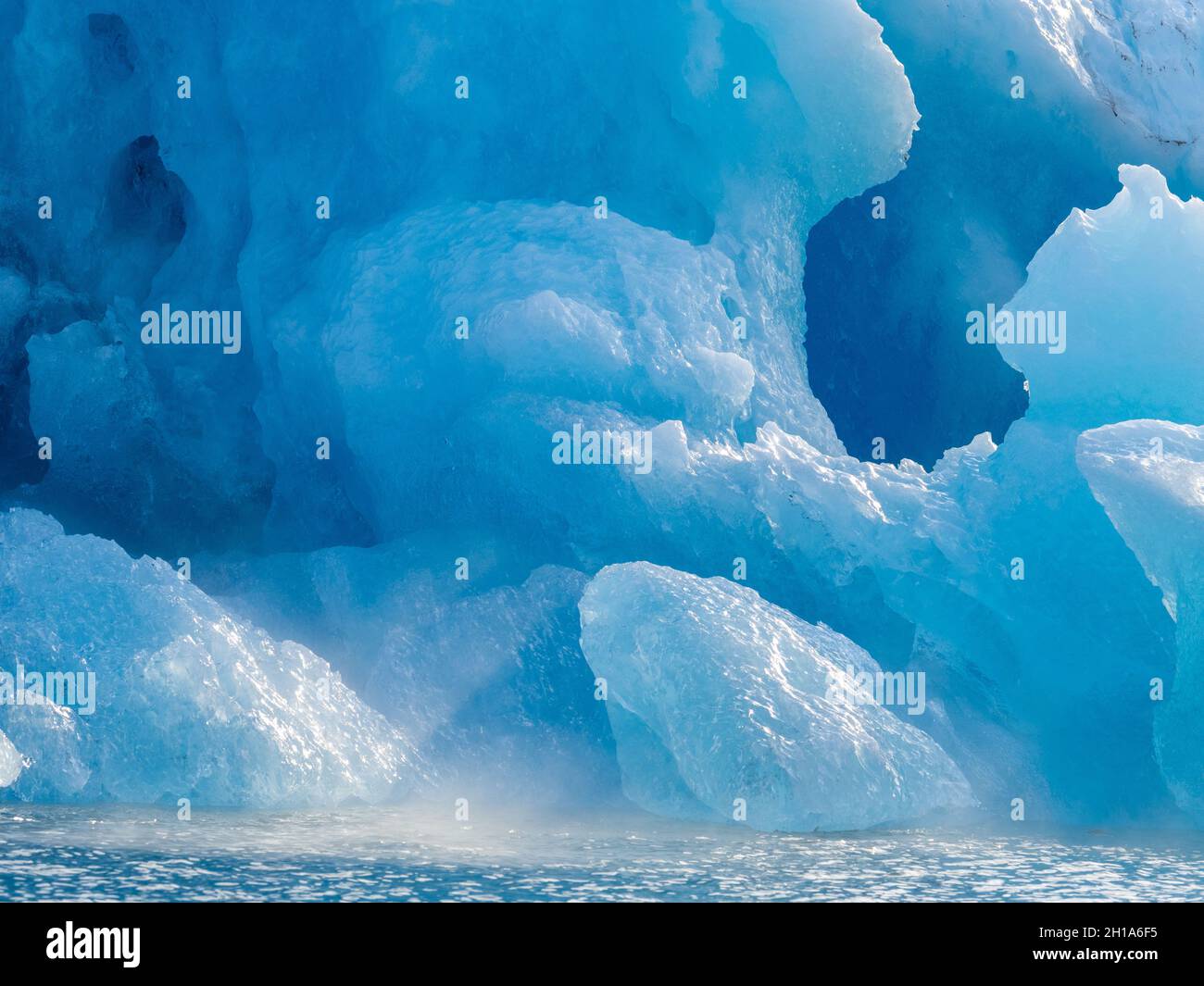 Ghiacciaio di LeConte, Tongass National Forest, Alaska. Foto Stock