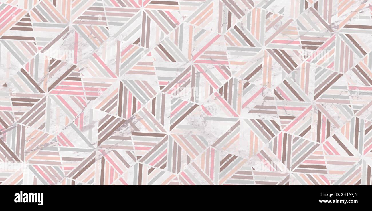 Motivo geometrico a strisce forma poligonale elegante di colore pastello di sfondo rosa e texture di marmo Illustrazione Vettoriale Motivo geometrico a strisce forma poligonale elegante di colore pastello di sfondo rosa e texture di marmo Illustrazione Vettoriale