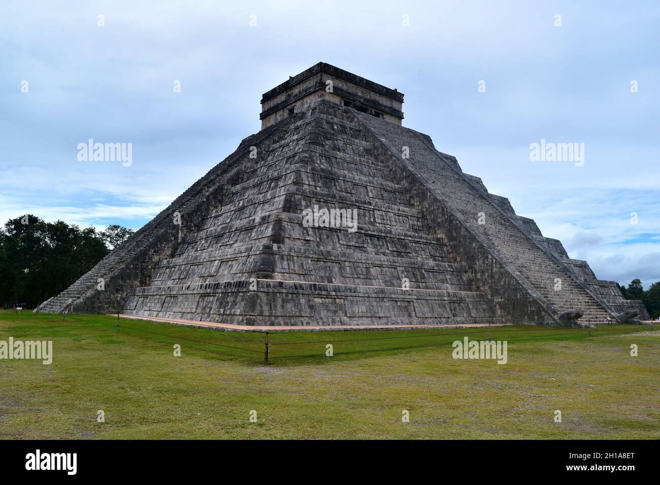 Tempio di Kukulkan, Chichen Itza, Messico Foto Stock