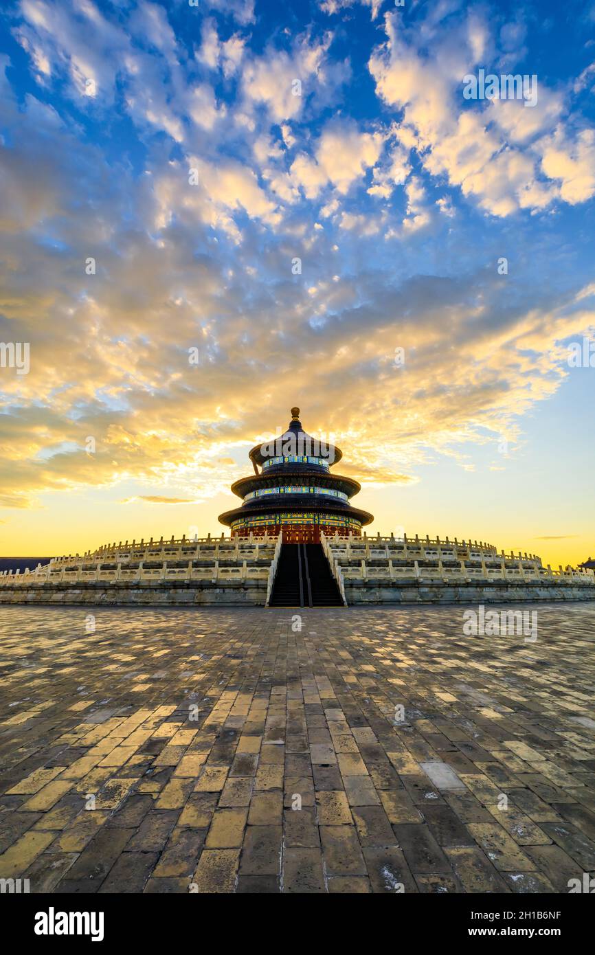 Tempio del Cielo a Pechino, simbolo culturale cinese. Foto Stock
