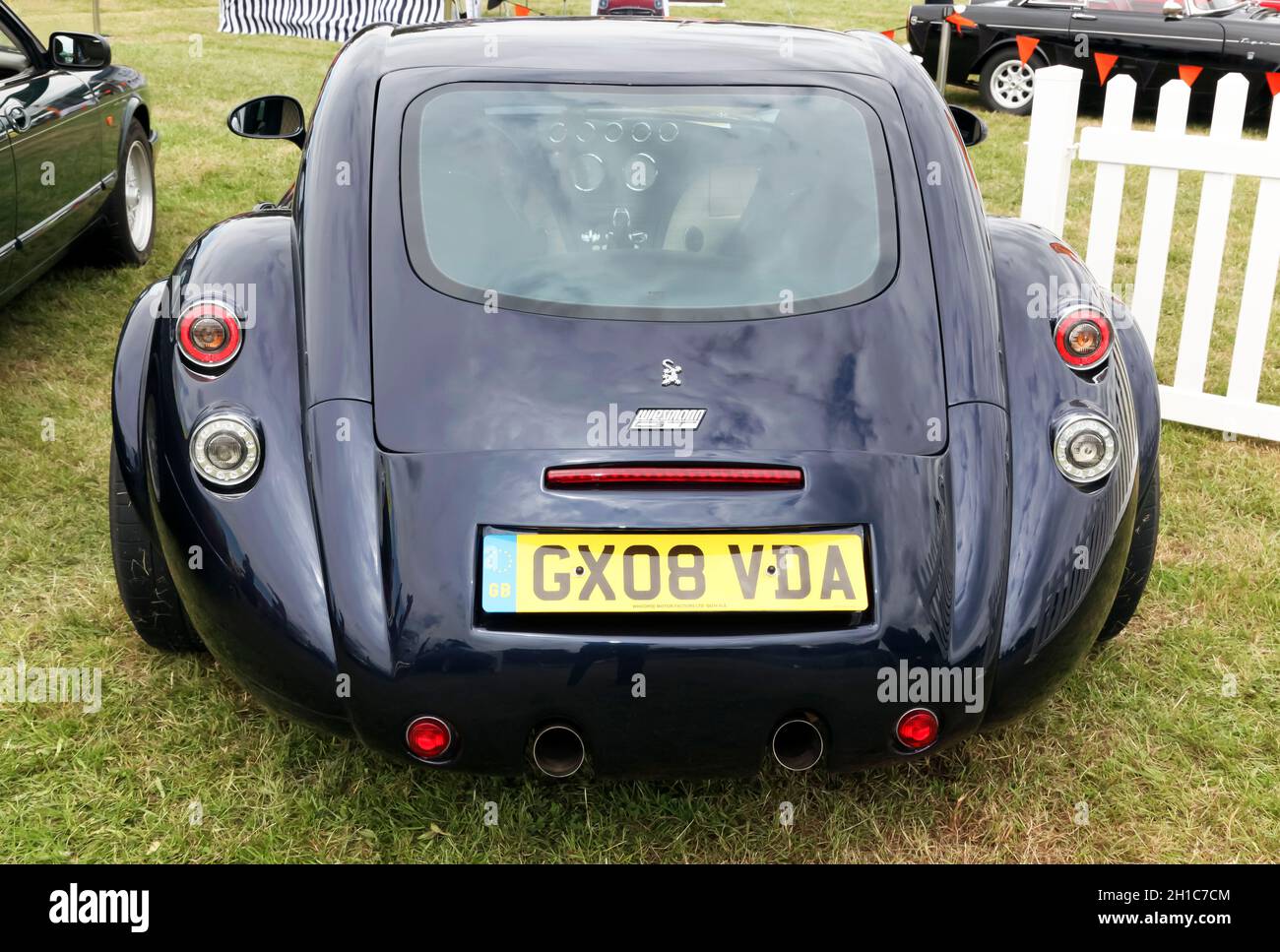 Vista posteriore di un Wiesman GT MF4, in mostra al London Classic Car Show 2021 Foto Stock