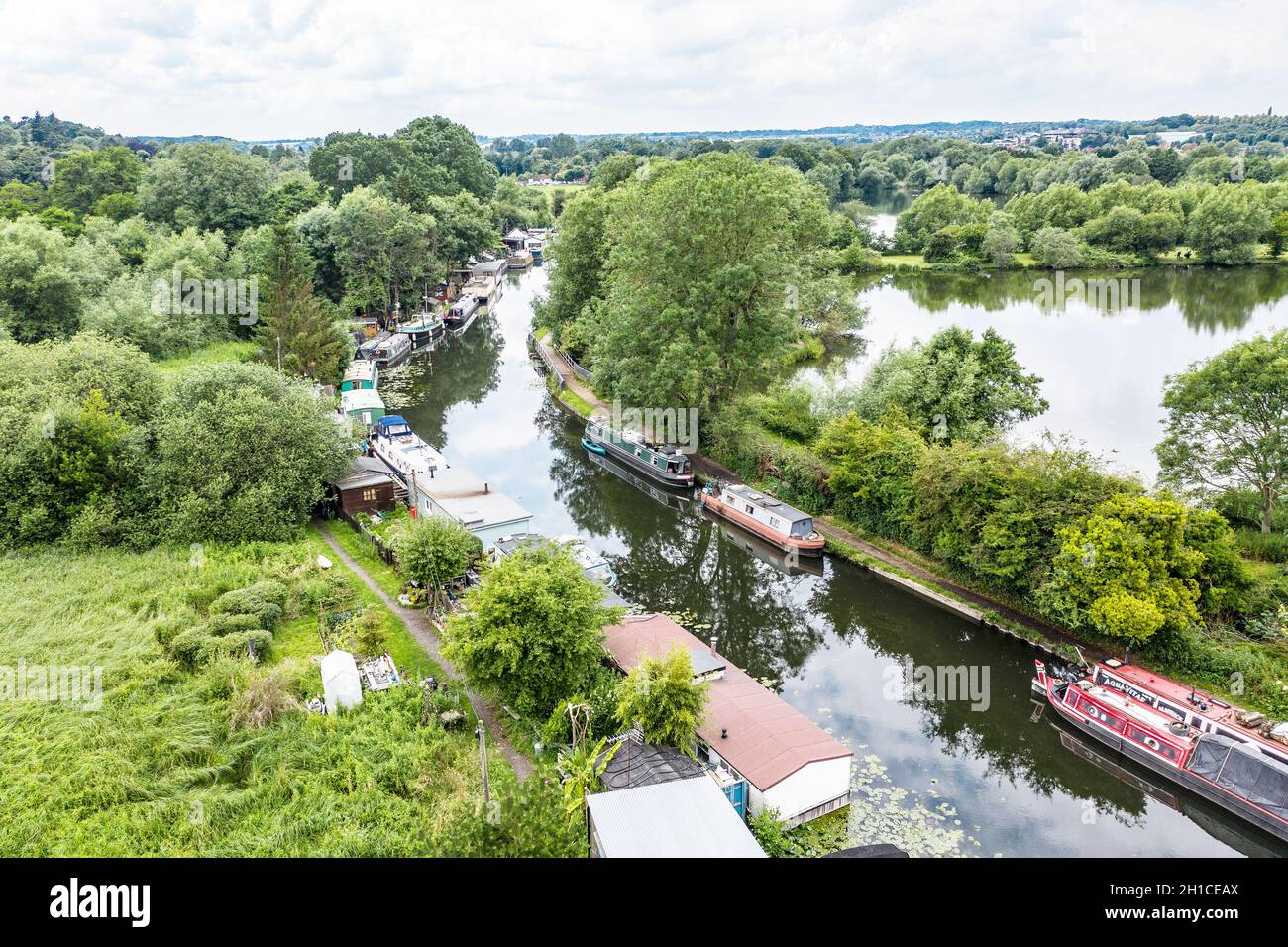 Grand Union Canal, Rickmansworth / Watford regno unito Foto Stock