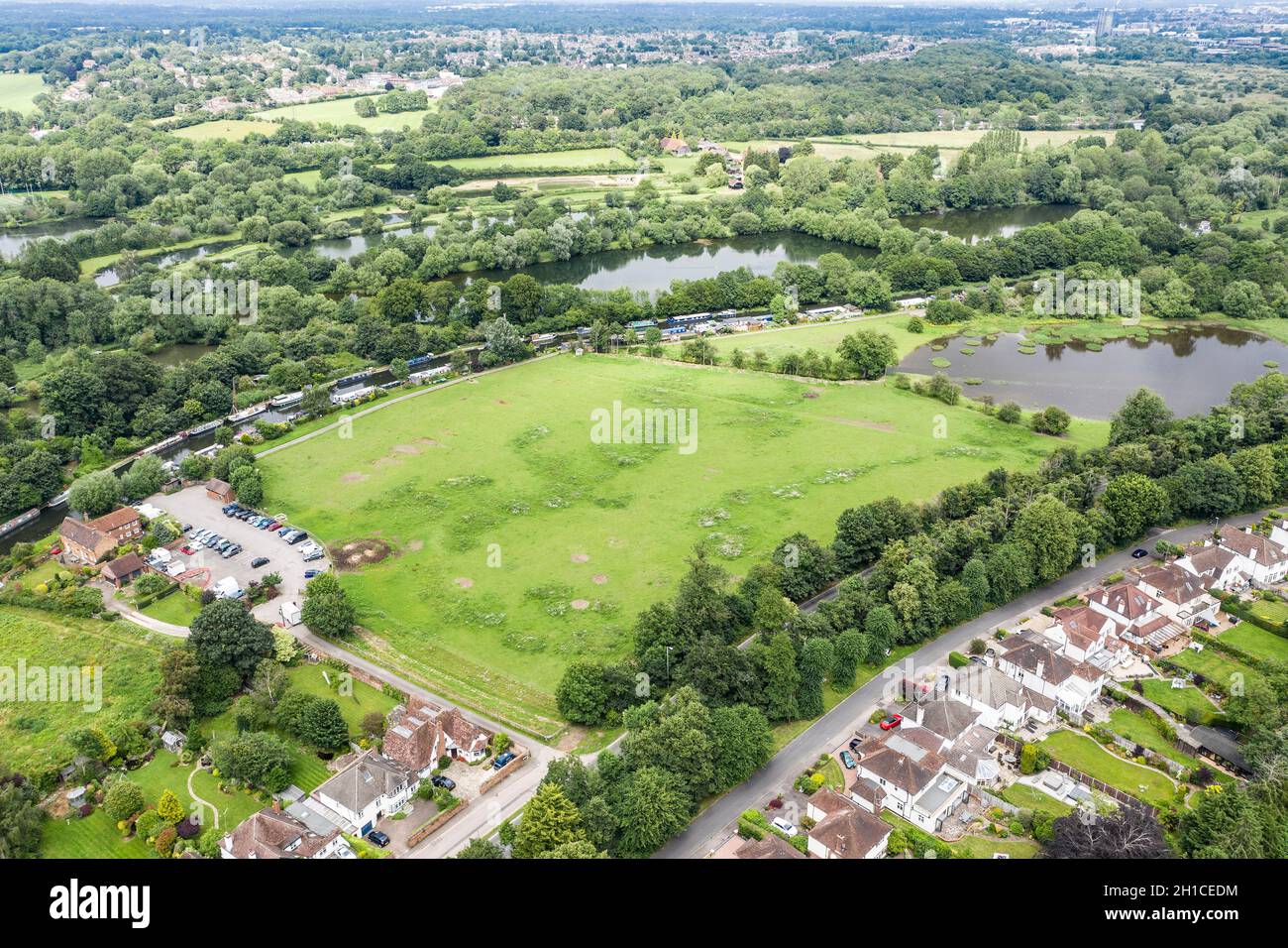 Grand Union Canal, Rickmansworth / Watford regno unito Foto Stock