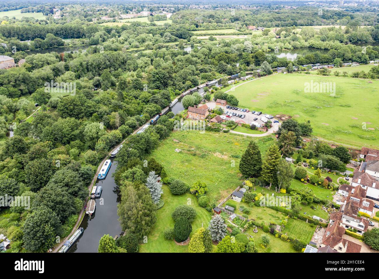 Grand Union Canal, Rickmansworth / Watford regno unito Foto Stock