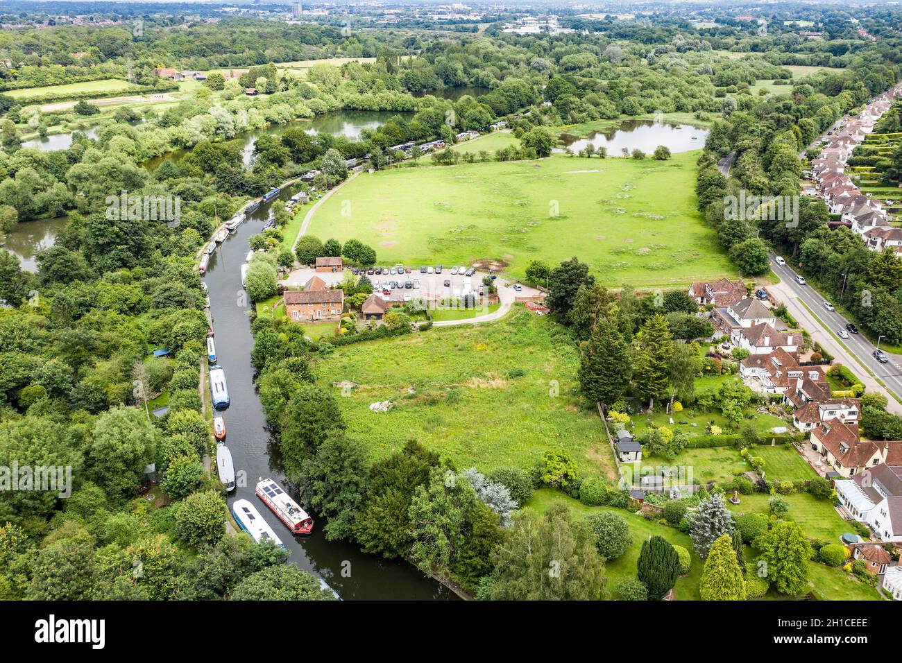 Grand Union Canal, Rickmansworth / Watford regno unito Foto Stock