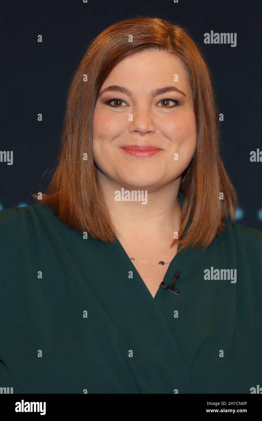 Katharina Fegebank (Buendnis 90/die GRUENEN), Wahlsendungen mit den Hamburger Spitzenkandidaten im NDR Fernsehen, 18.02.2020, Amburgo Foto Stock