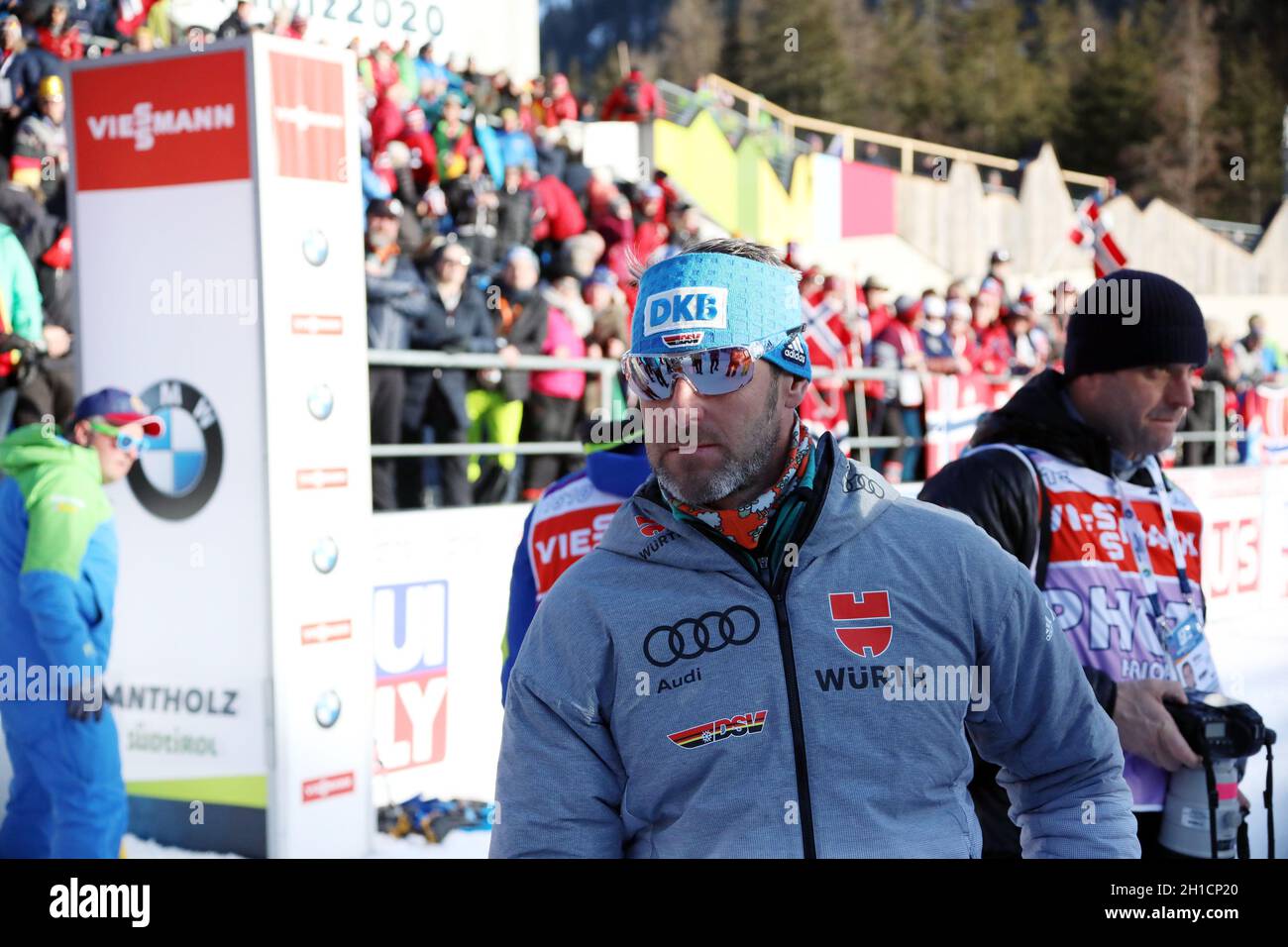 Mark Kirchner, Cheftrainer Deutschland, Single Mixed Staffel bei der BU Biathlon-Weltmeisterschaft Antholz 2020 - Foto Stock