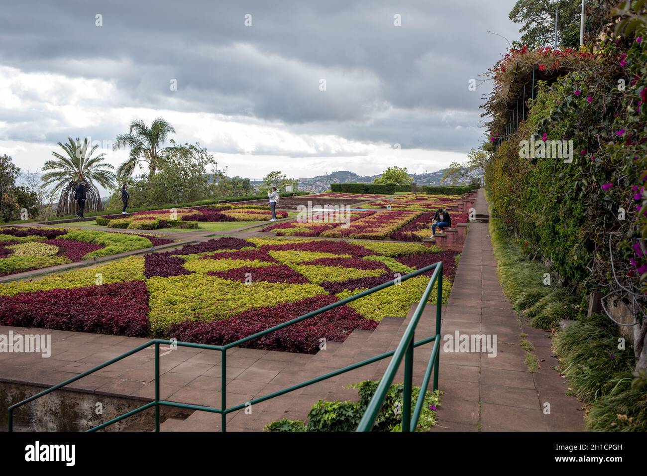 Funchal, Madeira, Portogallo - 23 Aprile 2018: Tropicale Giardino Botanico di Funchal sull' isola di Madeira, Portogallo Foto Stock