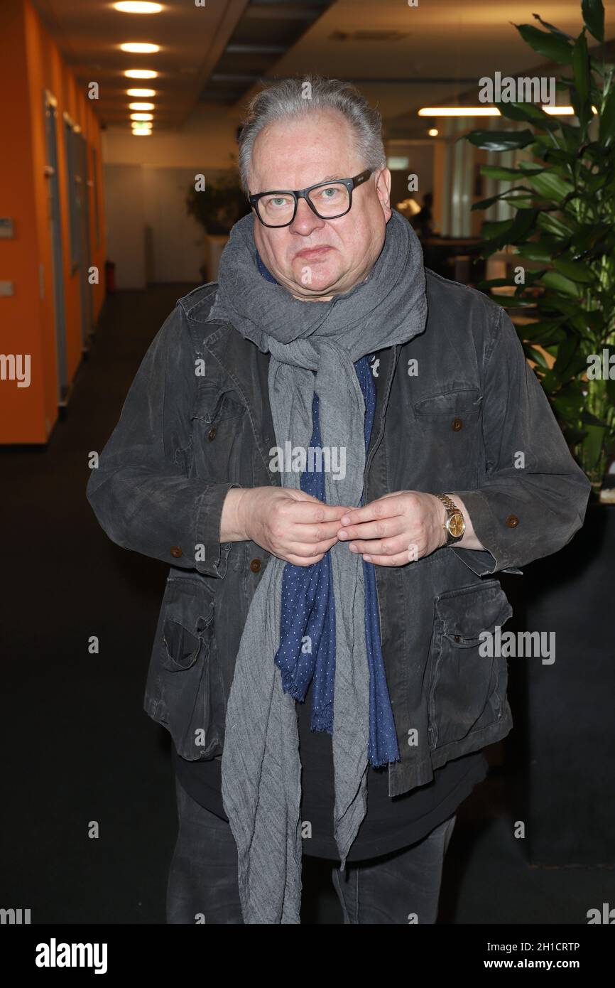 Heinz Rudolf Kunze, Studiobesuch des Musikers Heinz Rudolf Kunze im Studio von Hamburg 2 in der Spitalerstrasse, Amburgo, 27.02.2020 Foto Stock