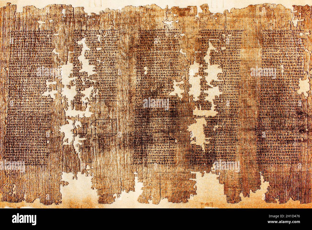 Commento sul Teaeteto di Platone scritto a Hermopolis, Egitto, II secolo AC. Staatliche Museen zu Berlin, pag. 9782 Foto Stock