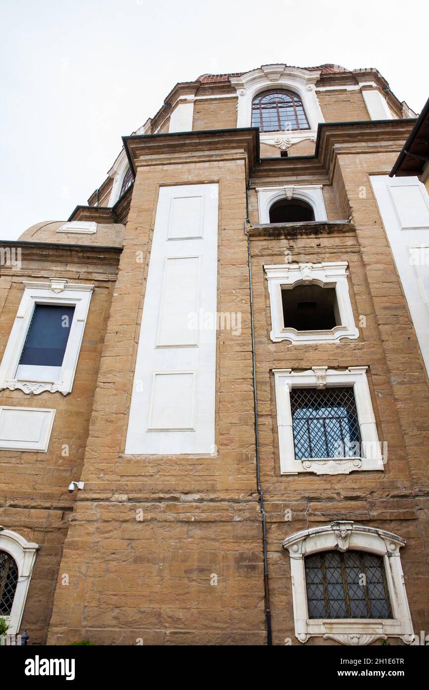 La facciata della Cappella dei Medici si trova a Piazza di Madonna degli Aldobrandini di Firenze Foto Stock