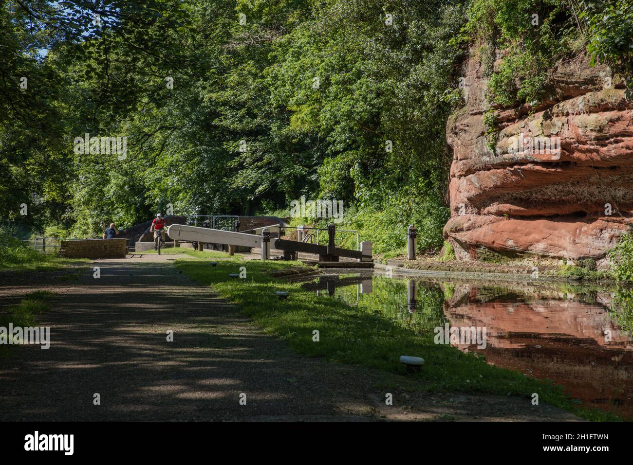 Caldwell Lock, Kidderminster Foto Stock