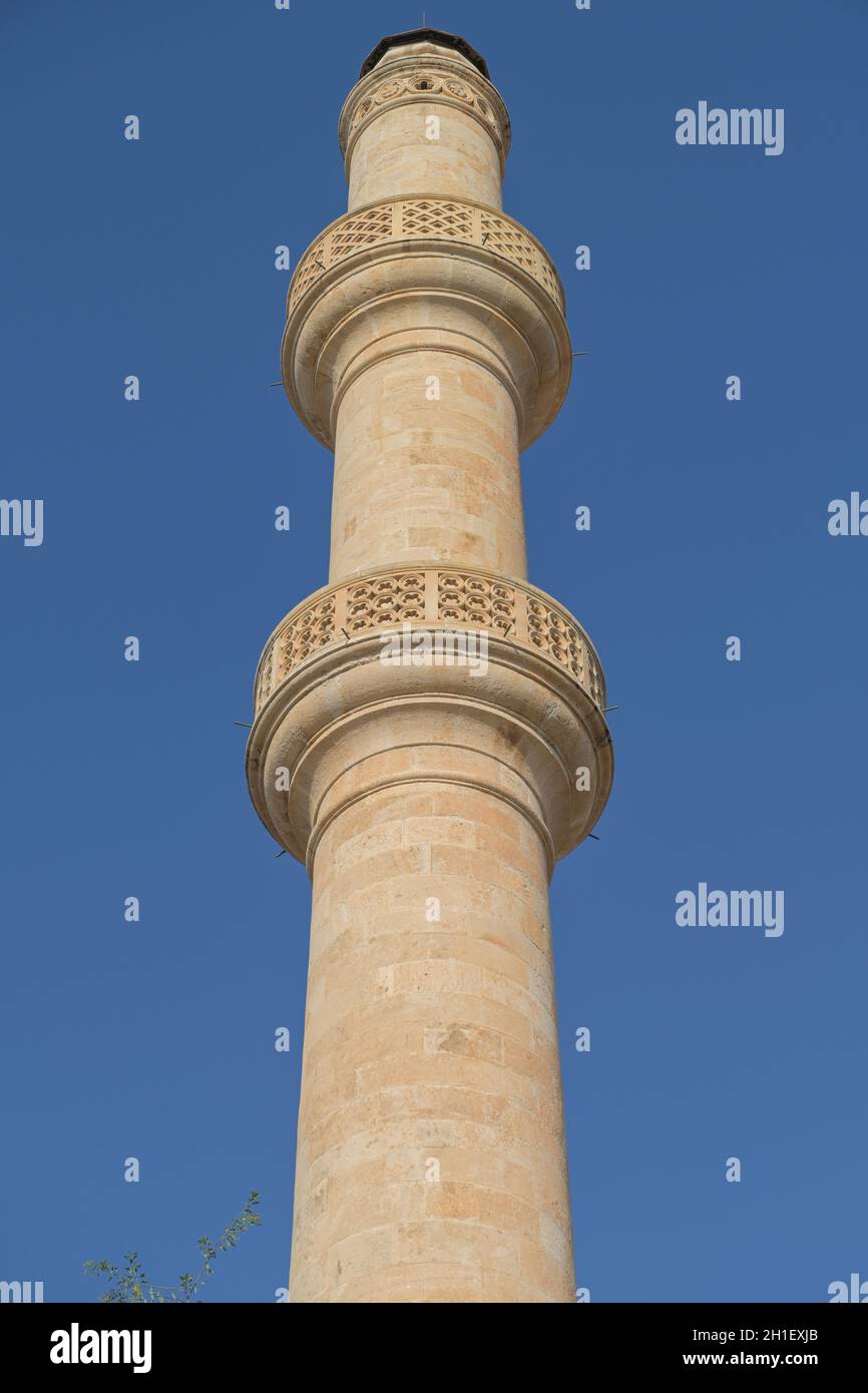 Minarett, Sankt-Nikolaus-Kirche, Chania, Kreta, Griechenland Foto Stock