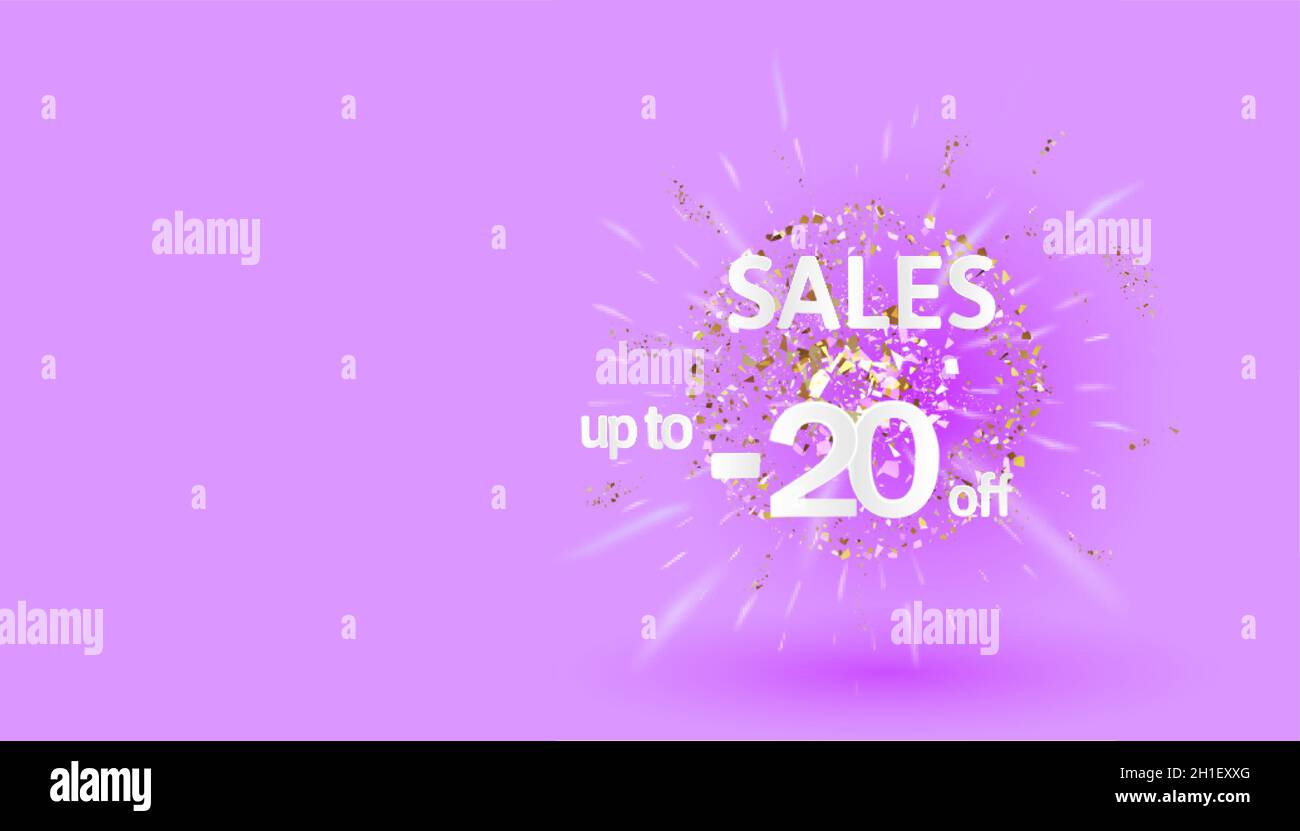 Promozione estiva banner sconto fino a 20 Vector design. Approfitta dell'offerta speciale tag di vendita estiva per la pubblicità promozionale con sconti stagionali. Vettore malato Illustrazione Vettoriale