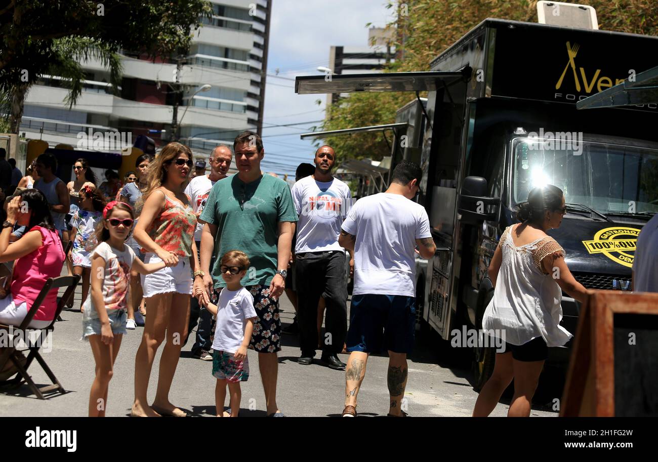 salvador, bahia / brasile - 8 dicembre 2015: Il camion di cibo è visto durante gli eventi gastronomici nel quartiere Florestal di Salvador porta. *** Capti locale Foto Stock